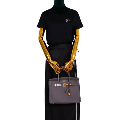 Hermès Birkin 30 Etain Togo with Gold Hardware