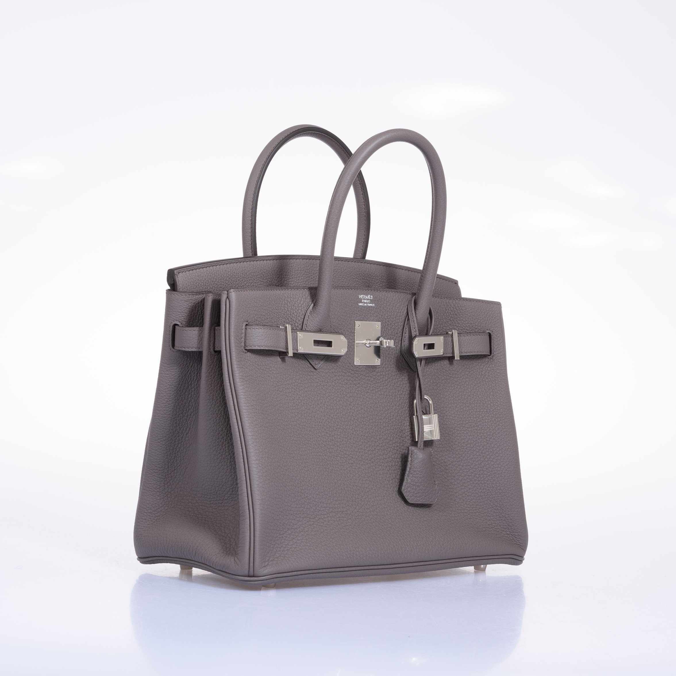 Hermès Birkin 30 Etaine Togo Palladium Hardware