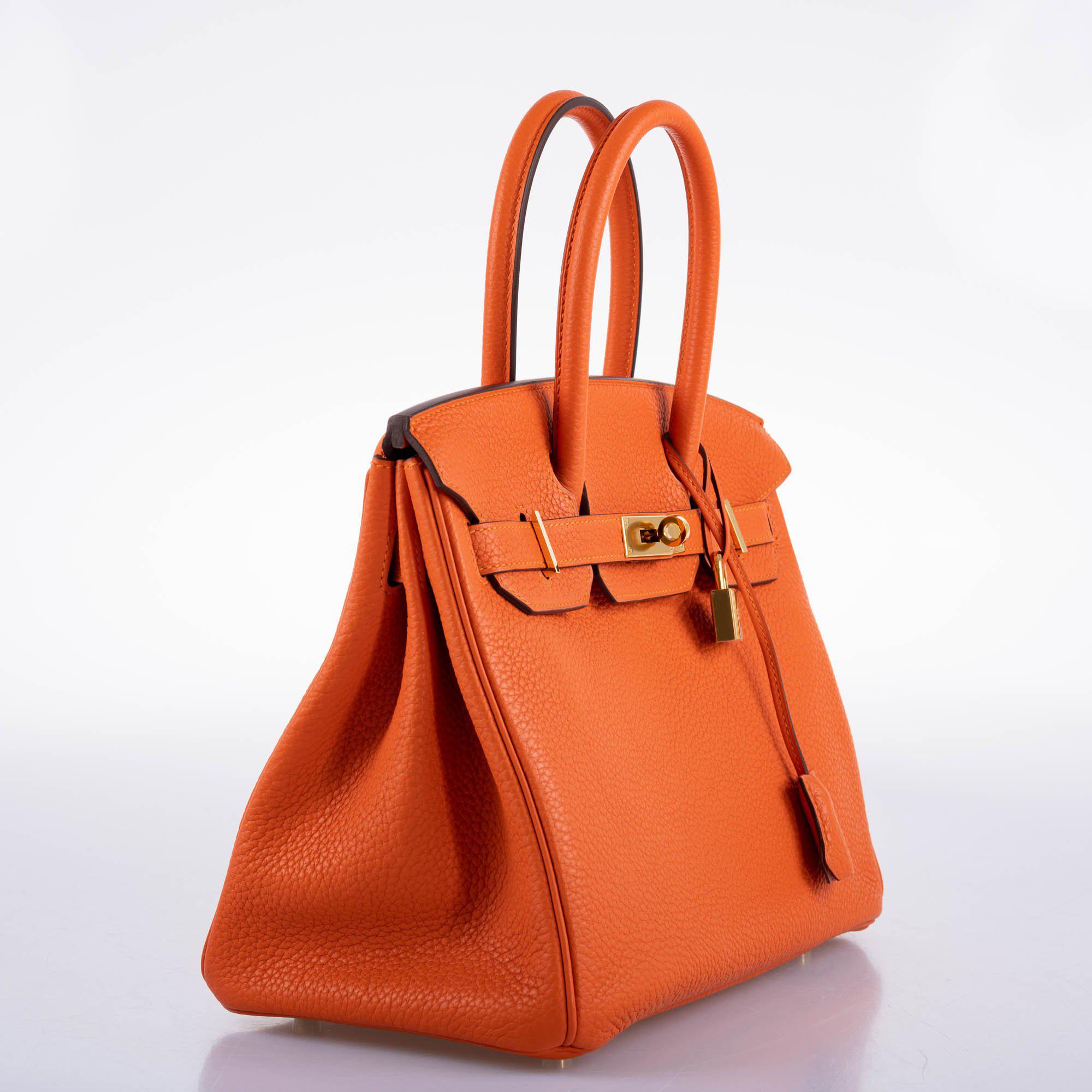 Hermès Birkin 30 Feu Togo Gold Hardware - 2020, Y