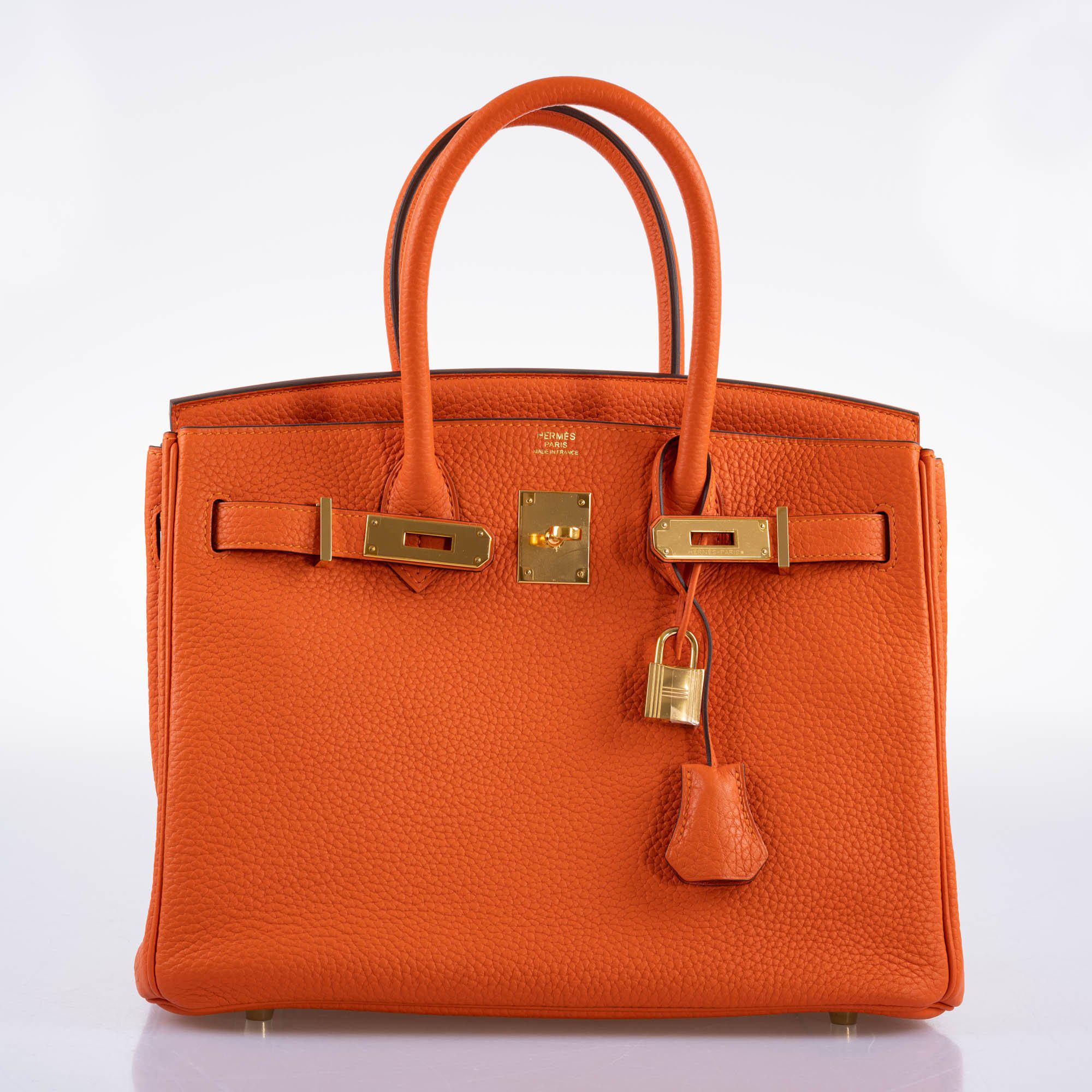 Hermès Birkin 30 Feu Togo Gold Hardware - 2020, Y