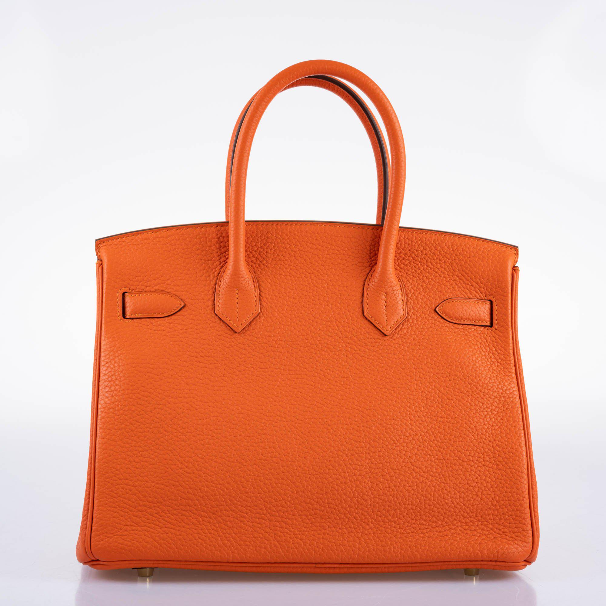 Hermès Birkin 30 Feu Togo Gold Hardware - 2020, Y