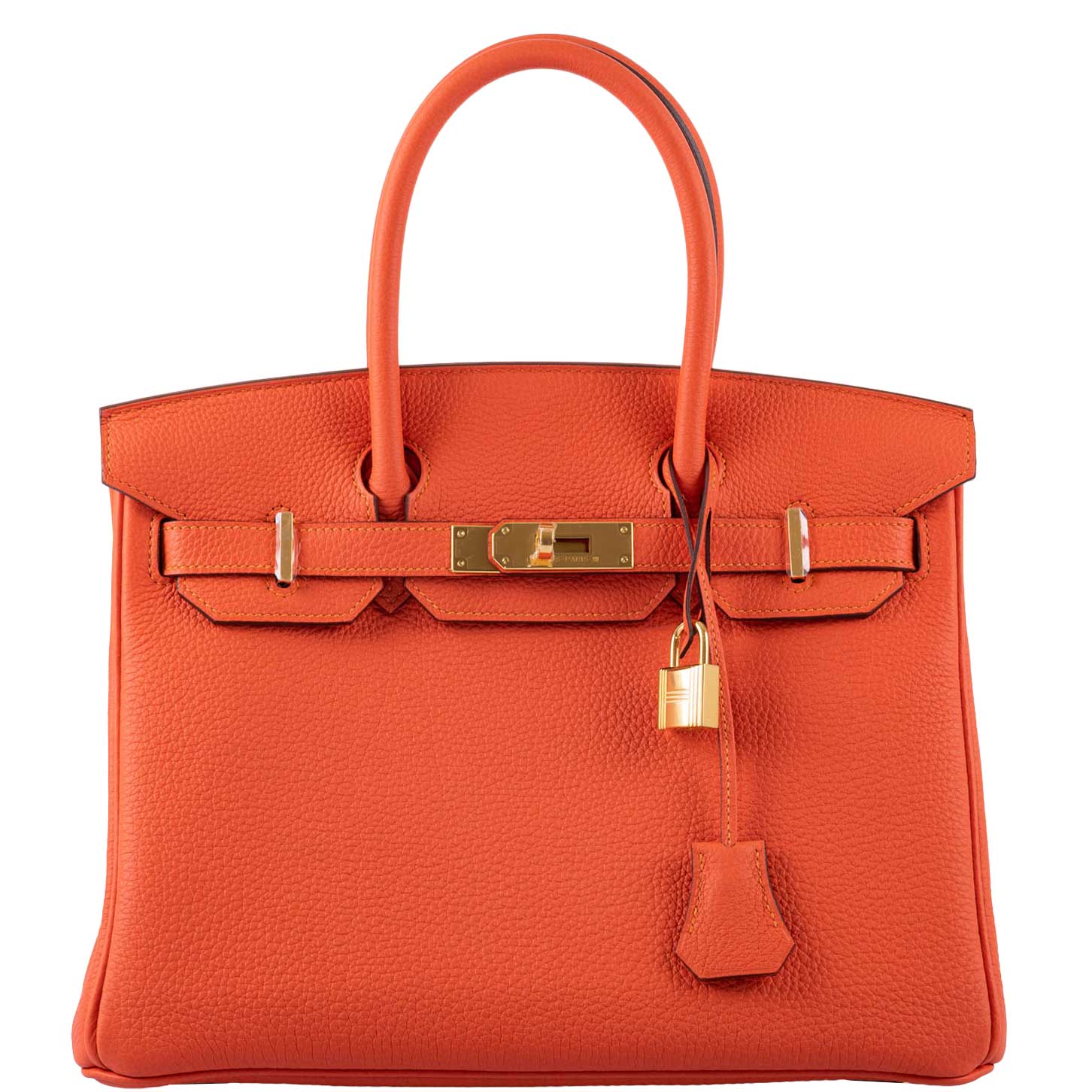 Buy Women's Hermes Birkin Bag 30cm Orange Togo Leather Purse