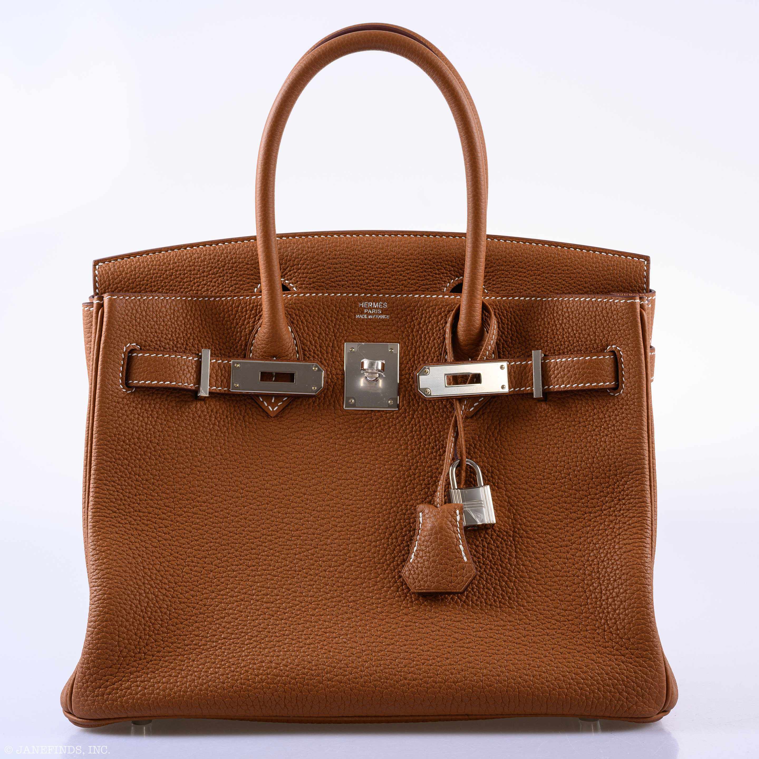 Hermès Birkin 30 Gold Togo Palladium Hardware - 2019, D