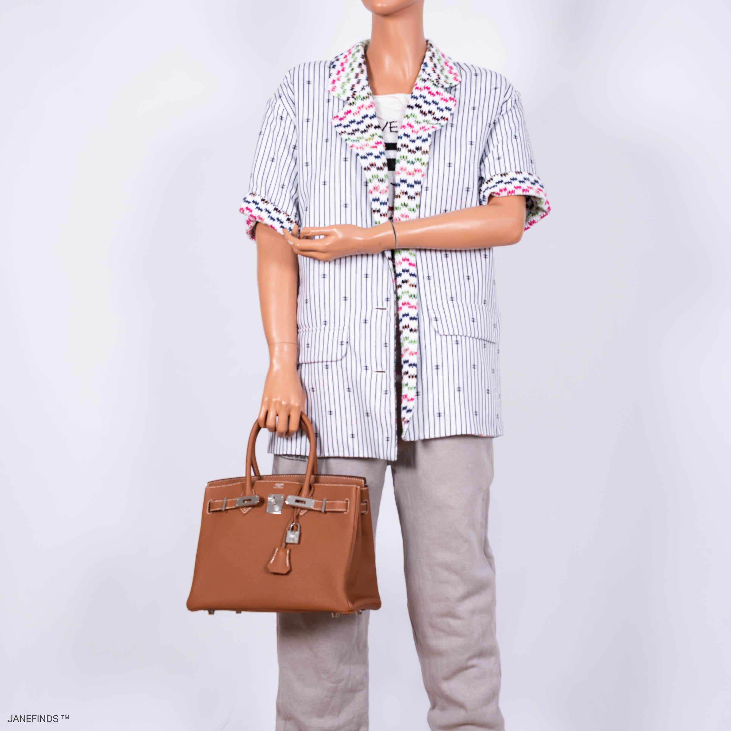 Hermès Birkin 30 Gold Togo with Palladium Hardware - 2020, Y