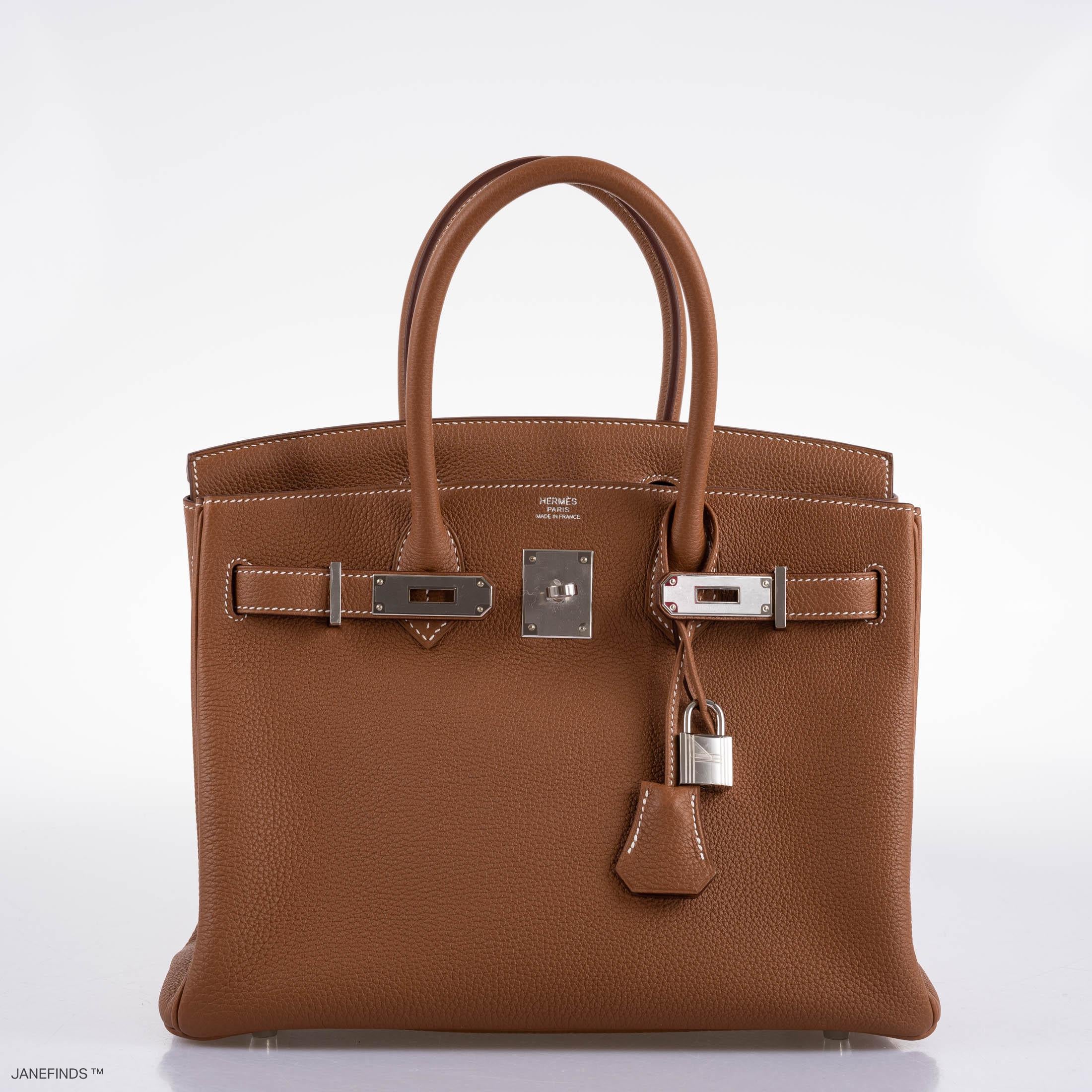 Hermès Birkin 30 Gold Togo with Palladium Hardware - 2020, Y