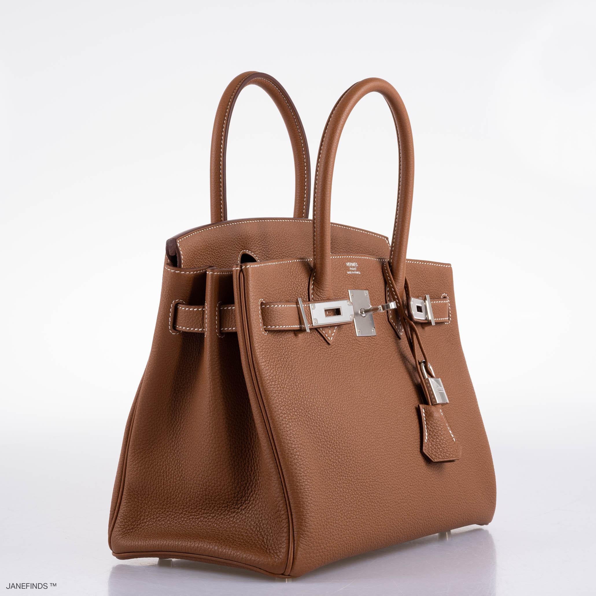 Hermès Birkin 30 Gold Togo with Palladium Hardware - 2020, Y