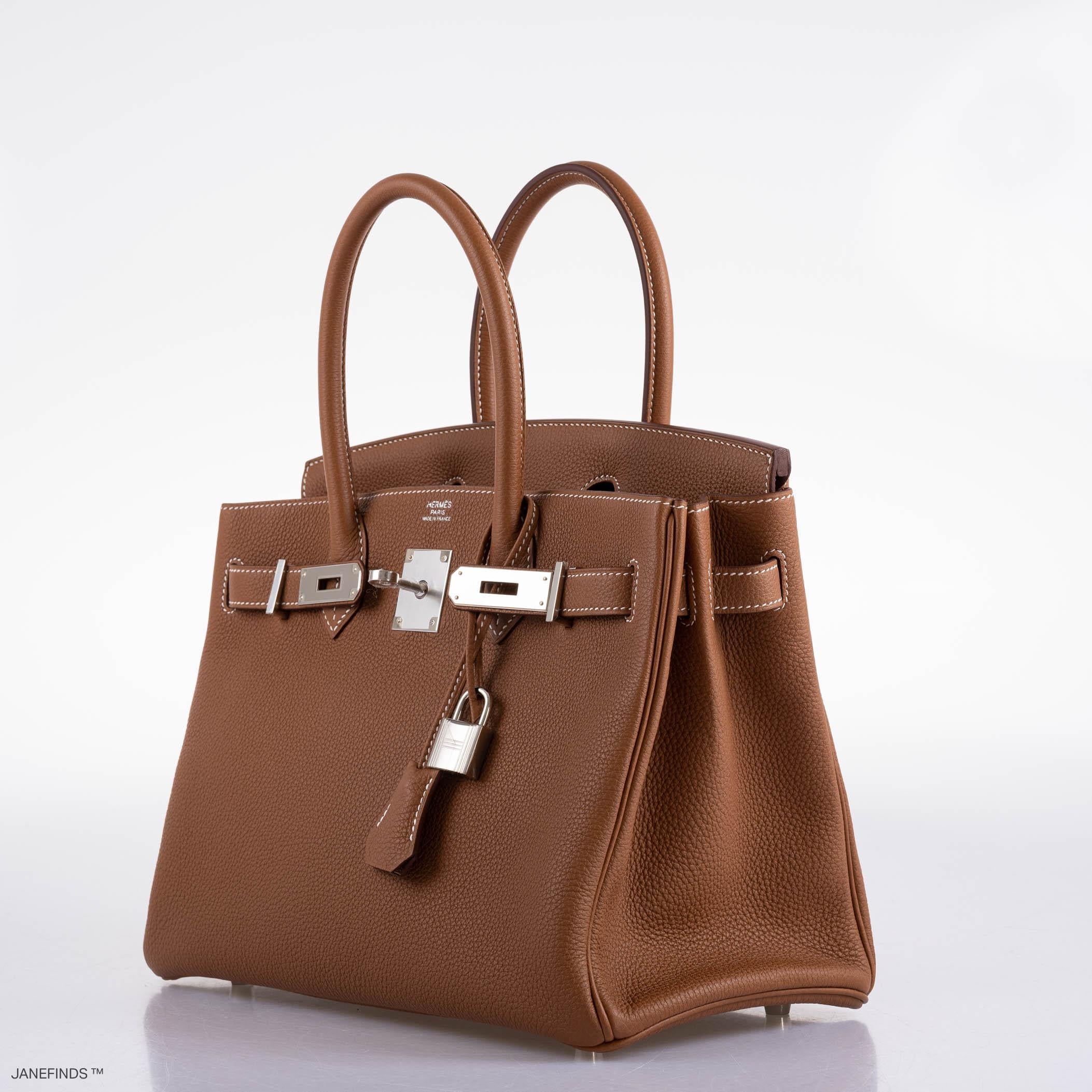 Hermès Birkin 30 Gold Togo with Palladium Hardware - 2020, Y