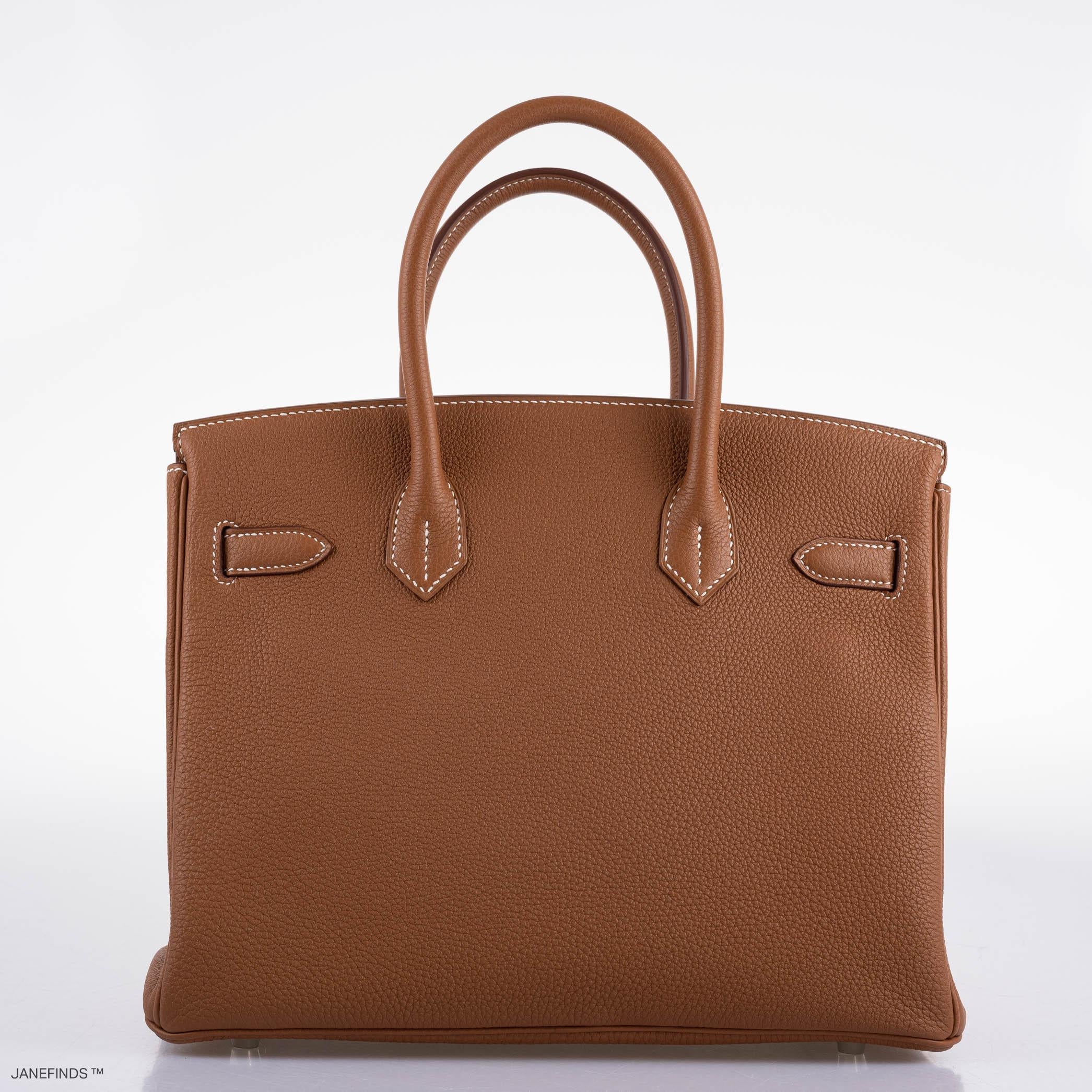 Hermès Birkin 30 Gold Togo with Palladium Hardware - 2020, Y