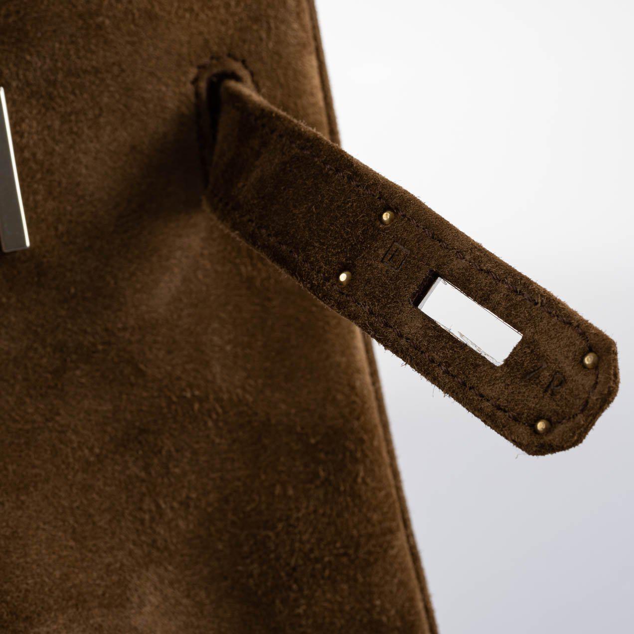 Hermès Birkin 30 Gold Veau Doblis Suede Palladium Hardware