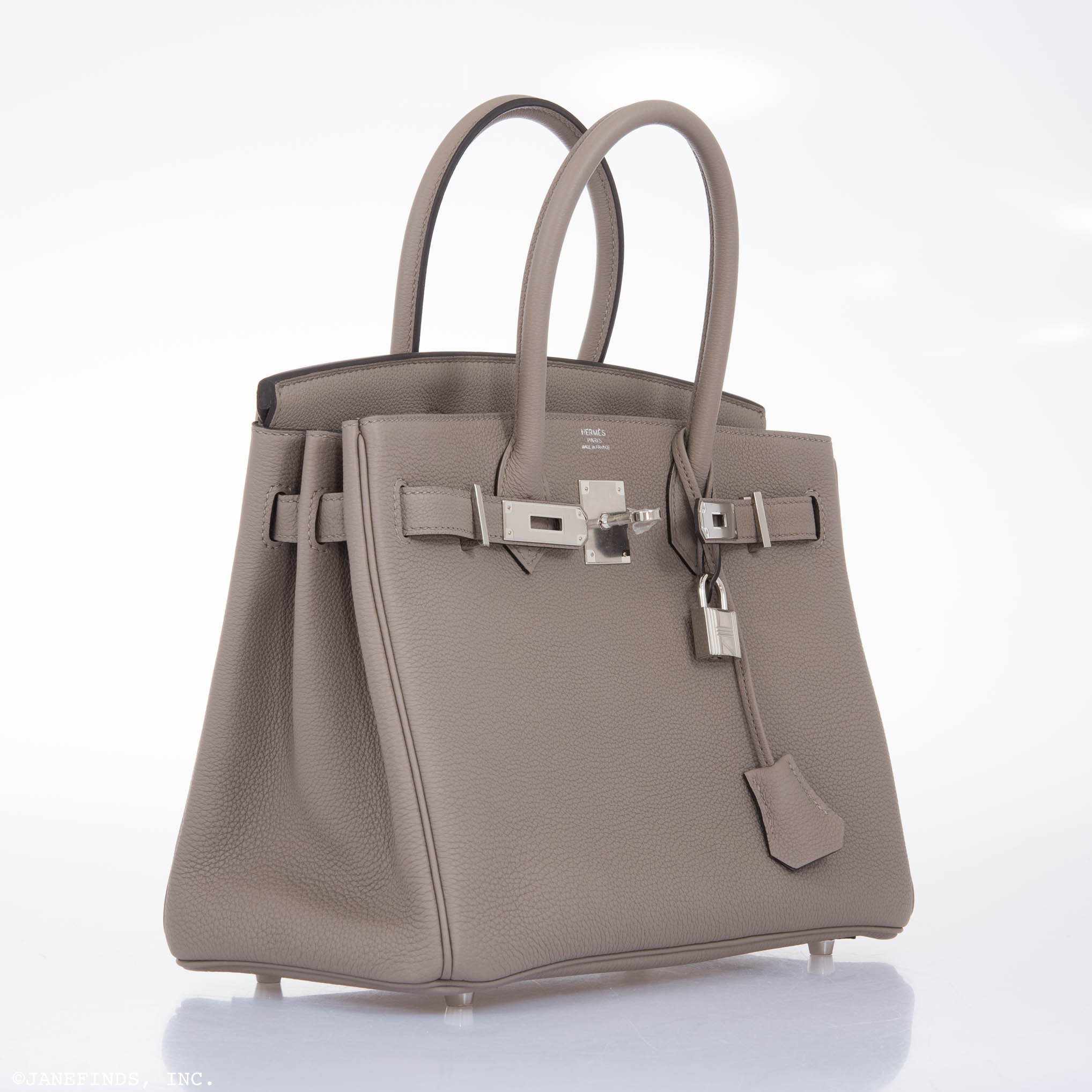 Hermès Birkin 30 Gris Asphalte Togo Palladium Hardware