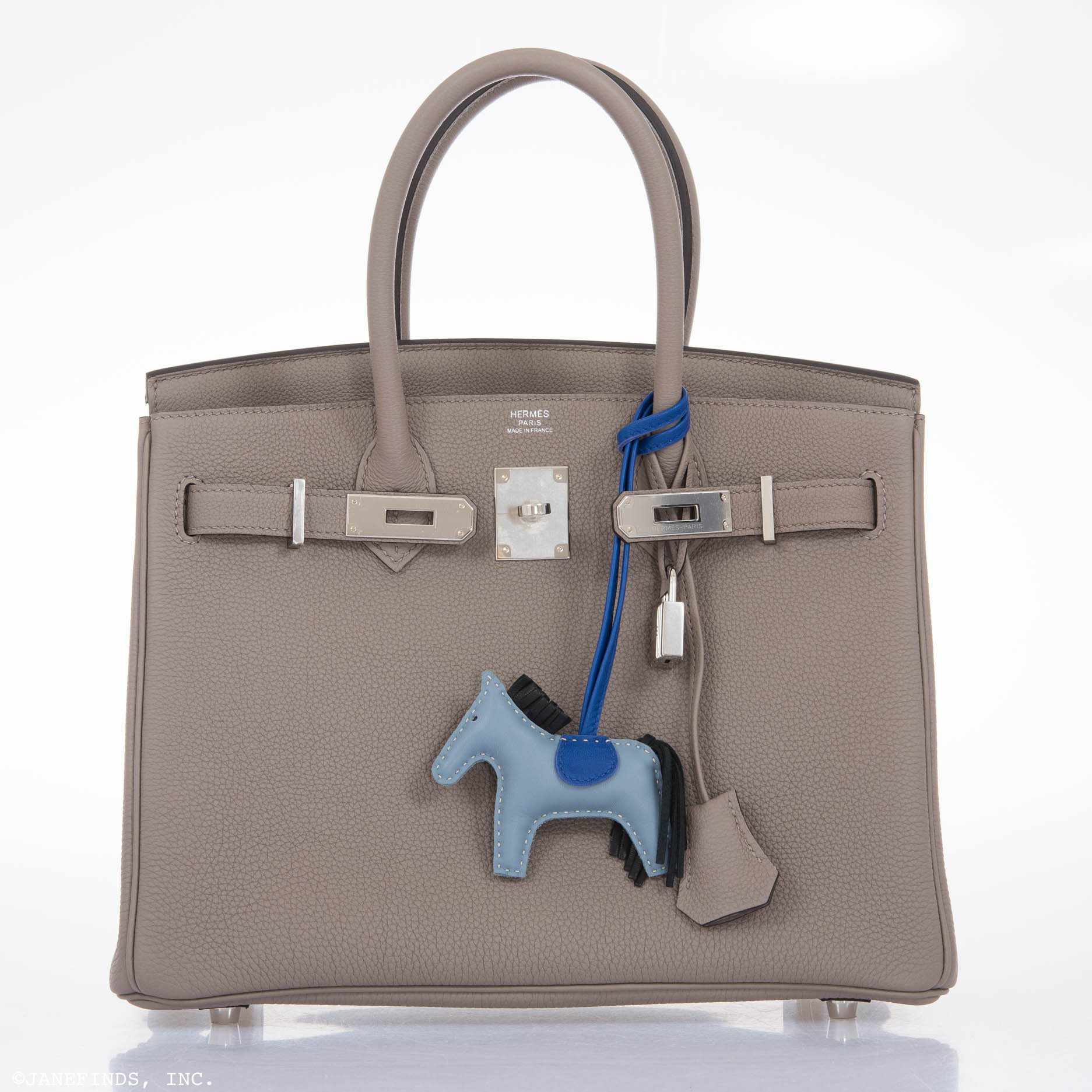 Hermès Birkin 30 Gris Asphalte Togo Palladium Hardware