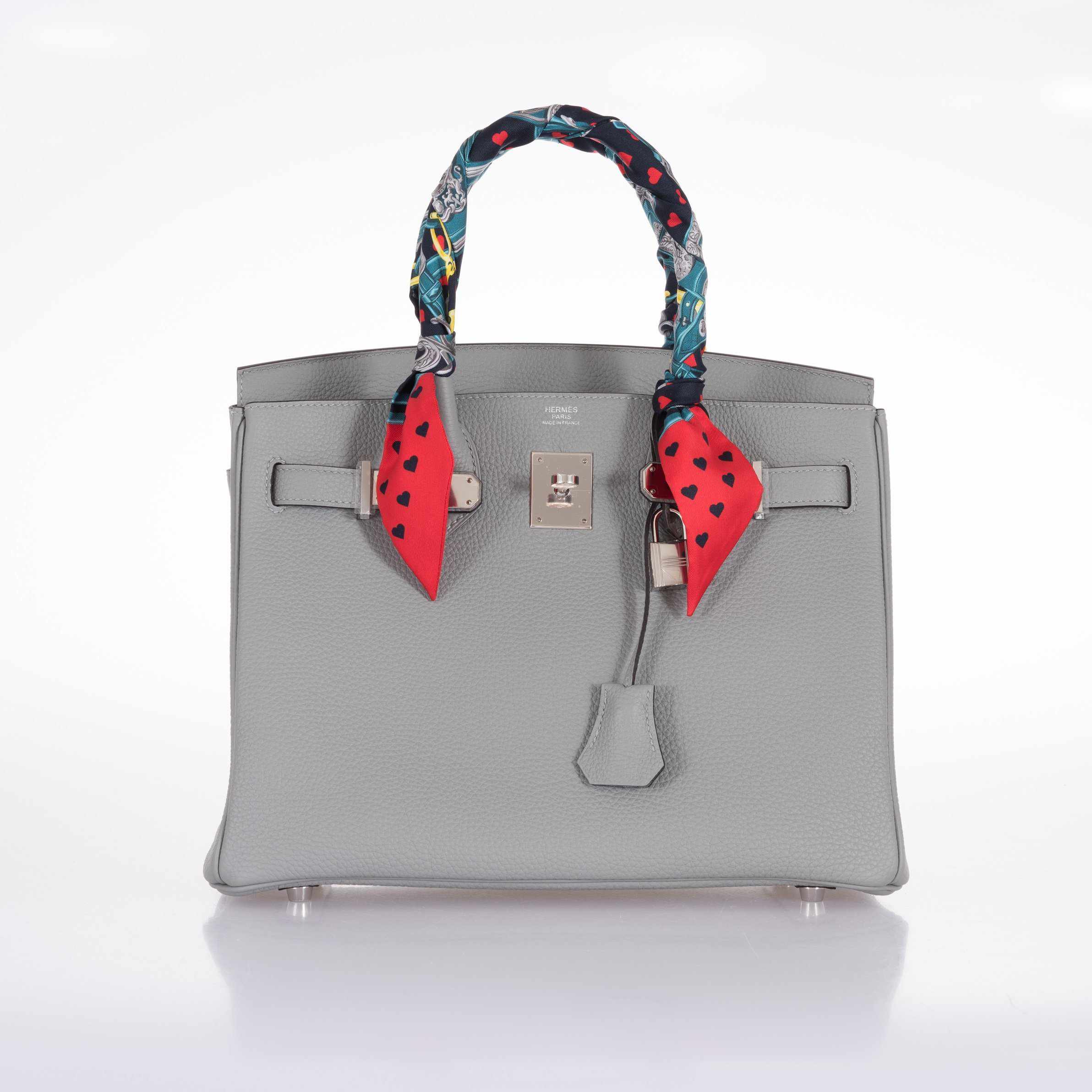 Hermès Birkin 30 Gris Mouette Gray Togo Palladium Hardware