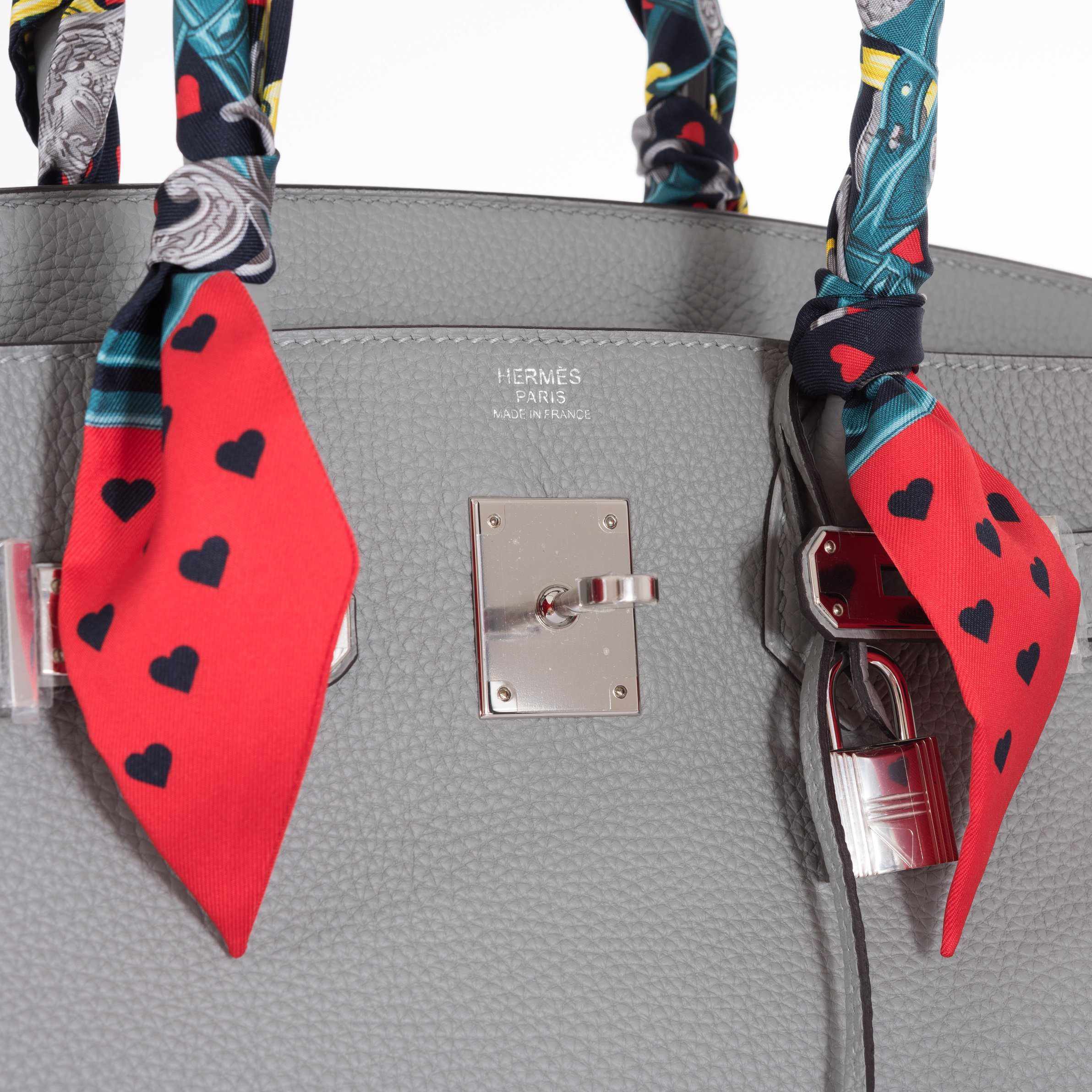 Hermès Birkin 30 Gris Mouette Gray Togo Palladium Hardware