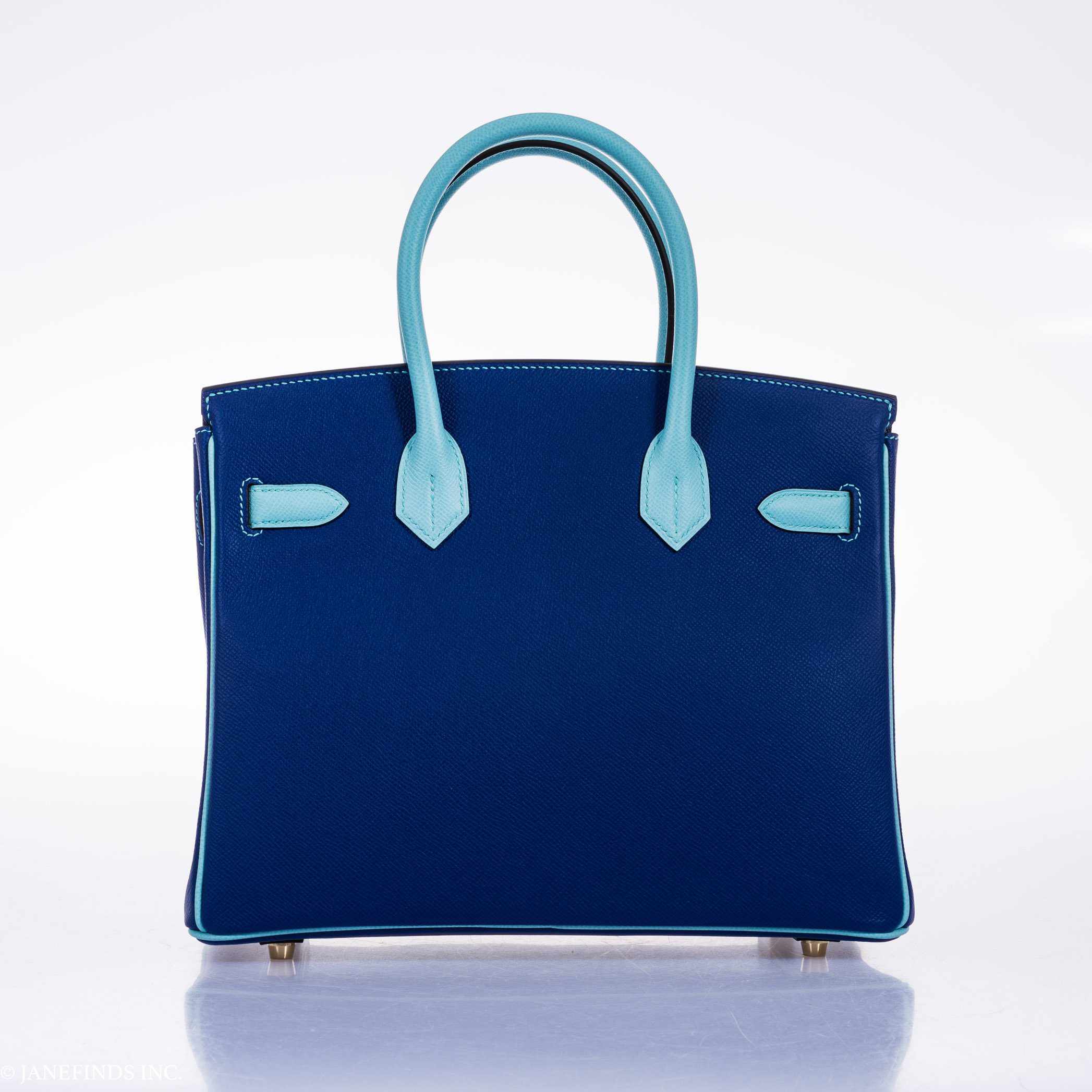 Hermès Birkin 30 HSS Blue Electric & Blue Atoll Epsom Gold Hardware