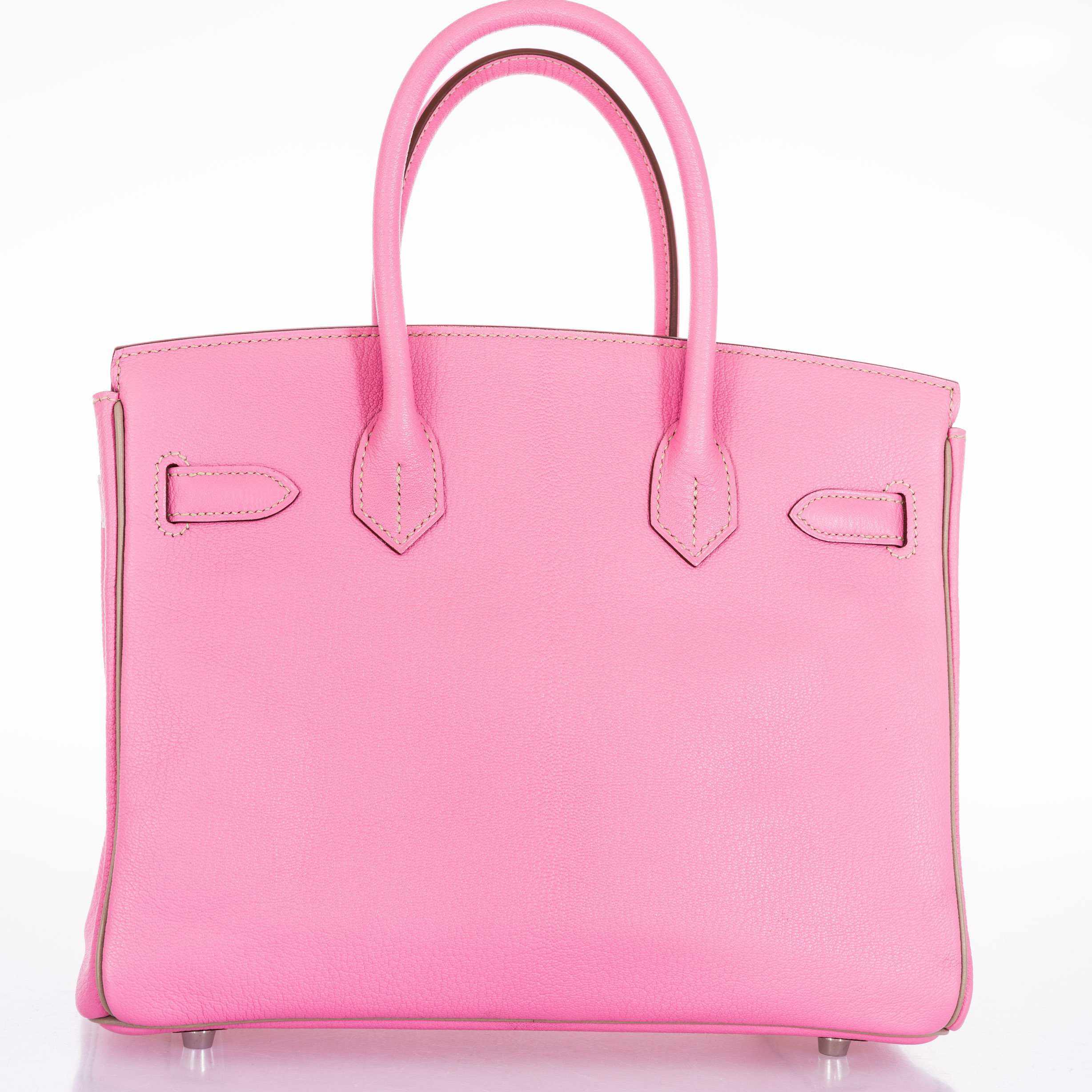 Hermès Birkin 30 HSS Bubblegum/Gris Tourterelle Chèvre Palladium Hardware
