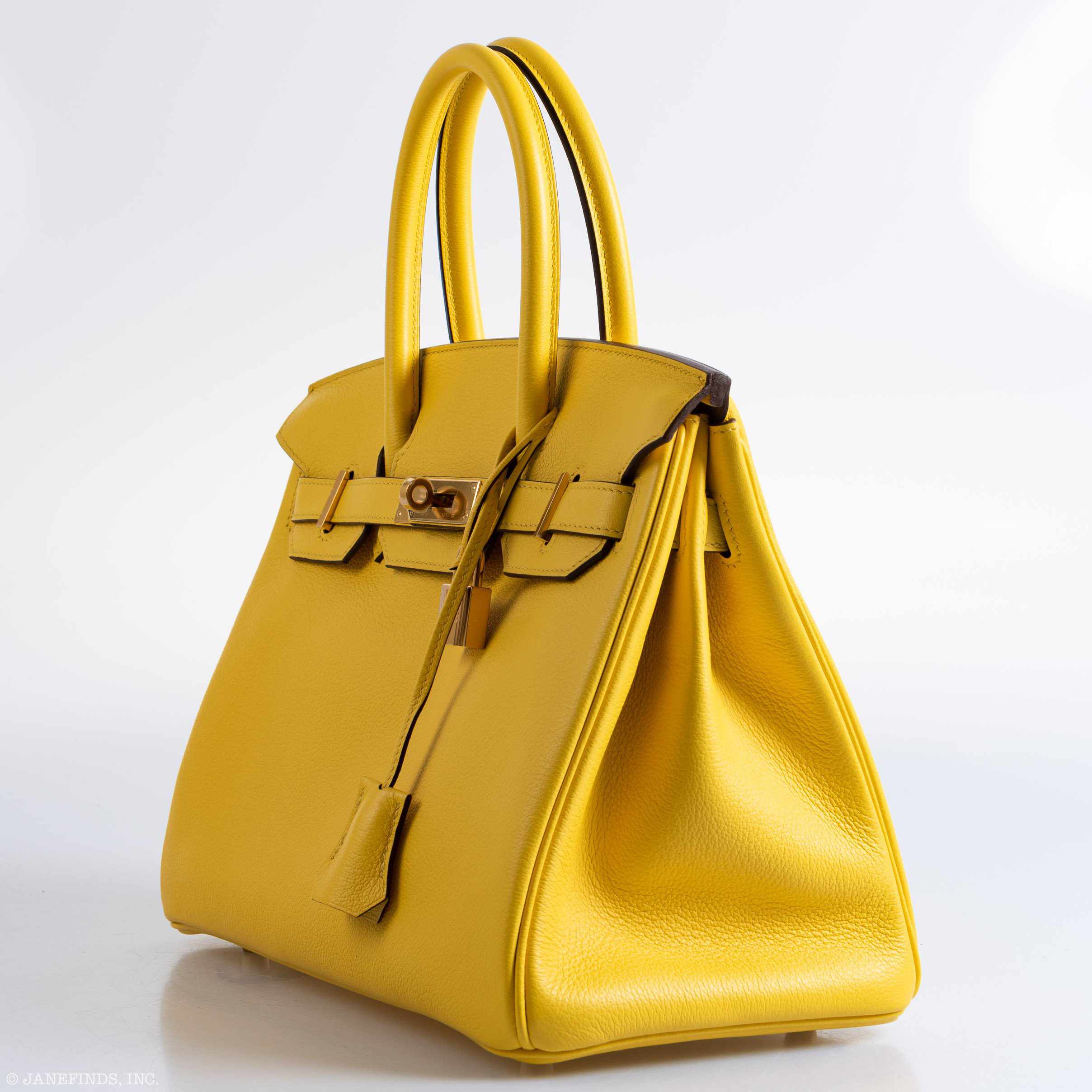Hermès Birkin 30 Jaune De Naples Taurillon Novillo Gold Hardware
