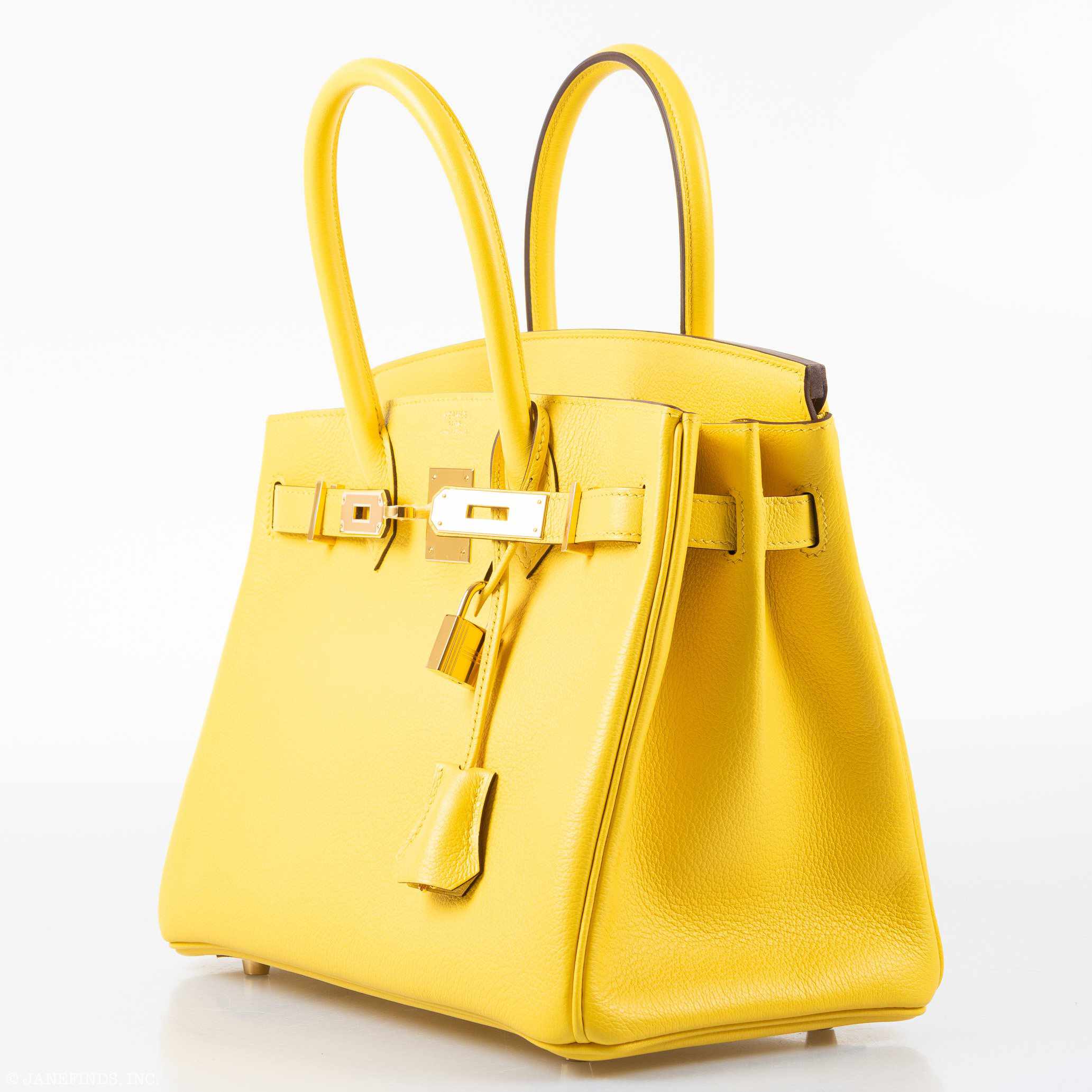 Hermès Birkin 30 Jaune de Naples Taurillon Novillo Gold Hardware