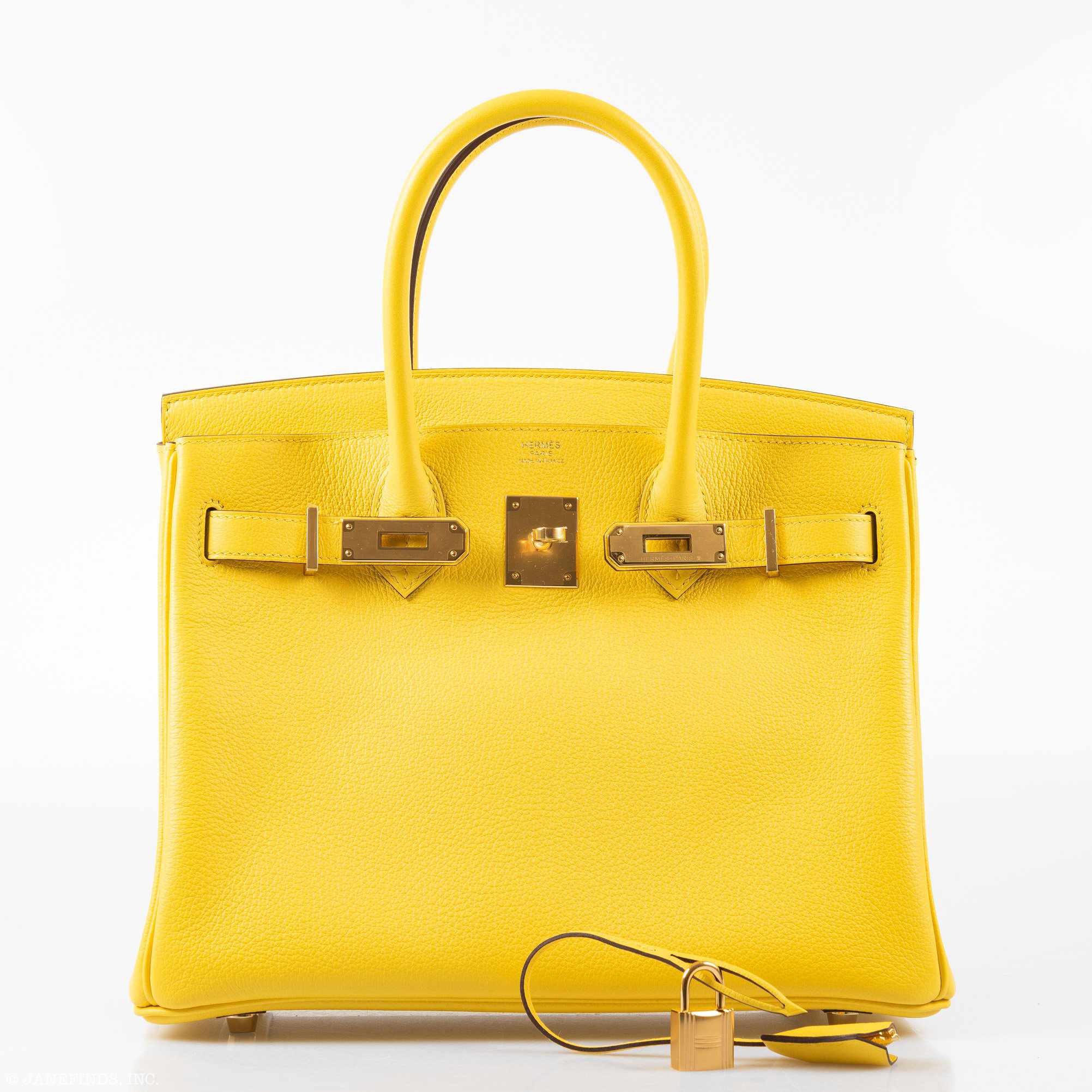 Hermès Birkin 30 Jaune de Naples Taurillon Novillo Gold Hardware