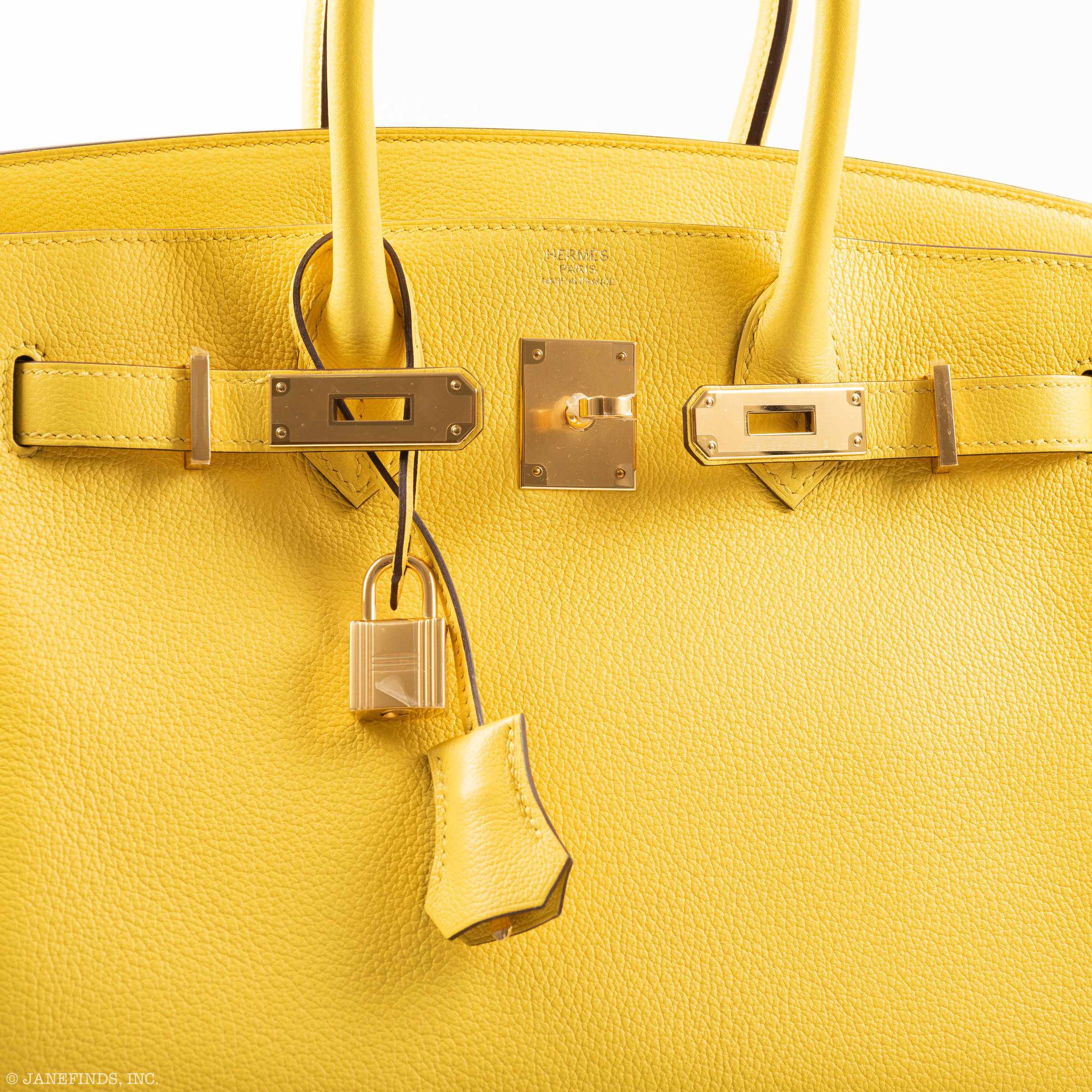 Hermès Birkin 30 Jaune de Naples Taurillon Novillo Gold Hardware
