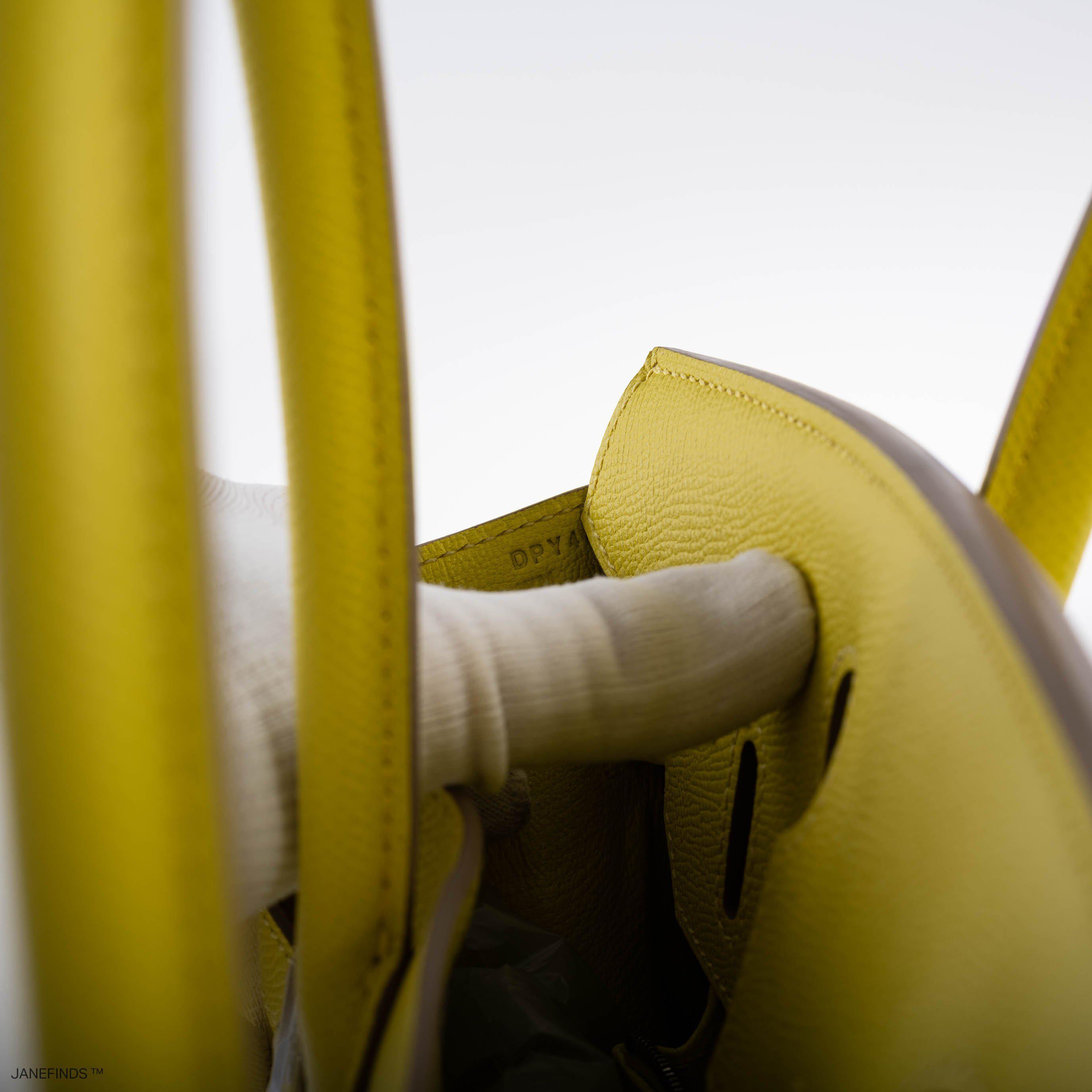 Hermès Birkin 30 Lime Epsom with Palladium Hardware - 2019, D