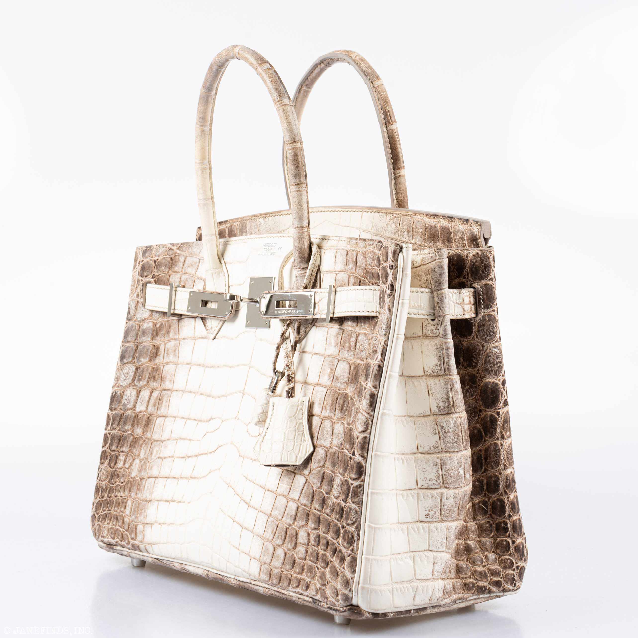 Hermès Birkin 30 Matte Himalaya Niloticus Crocodile Palladium Hardware - 2011