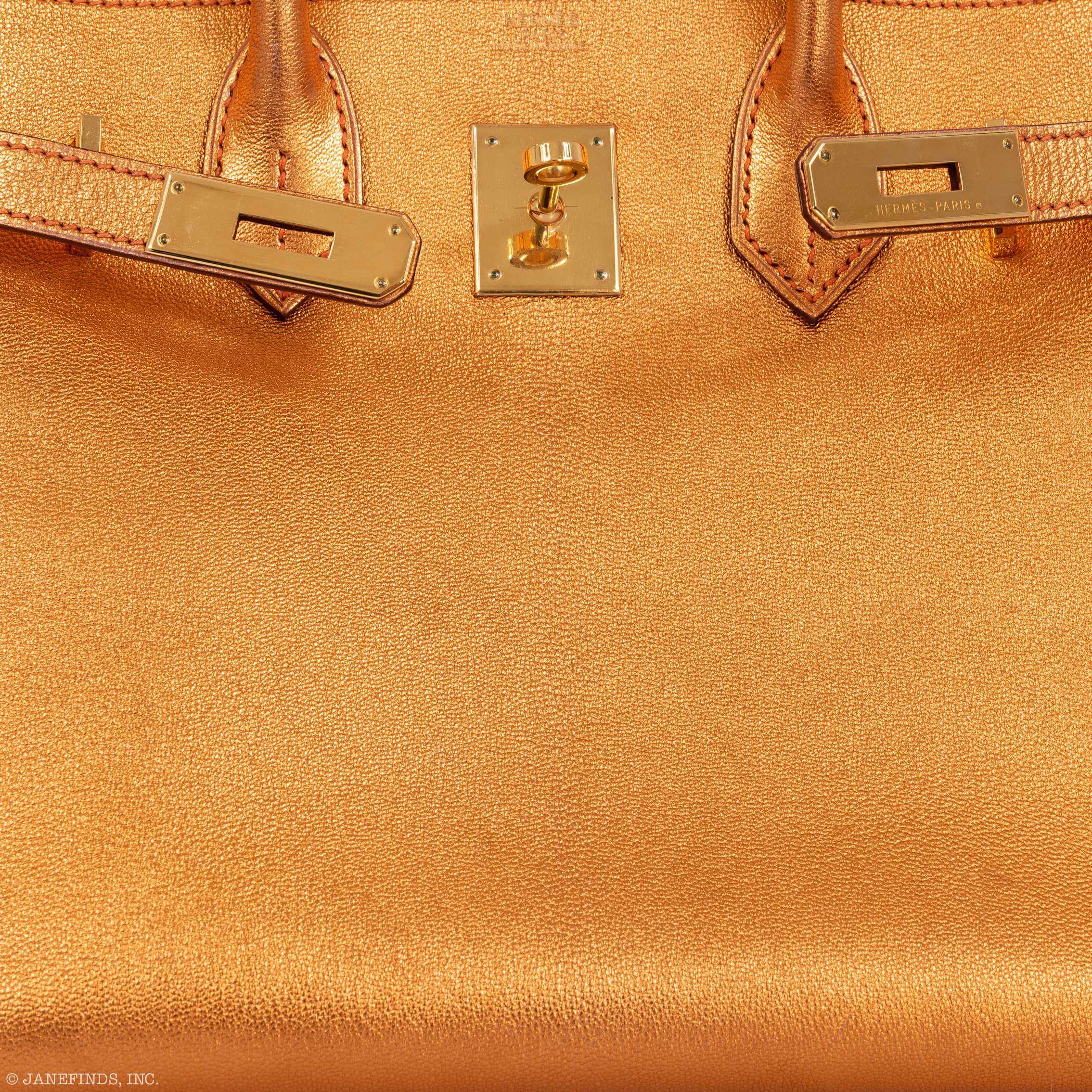 Hermès Birkin 30 Metallic Bronze Chevre Gold Hardware