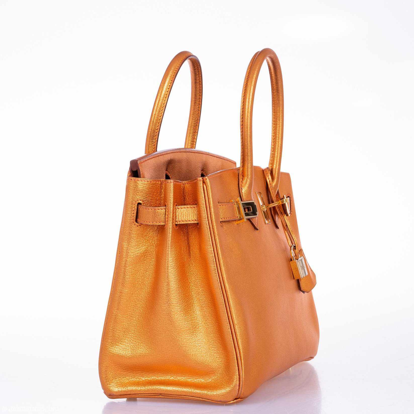 Hermès Birkin 30 Metallic Bronze Chevre Gold Hardware - Limited Edition