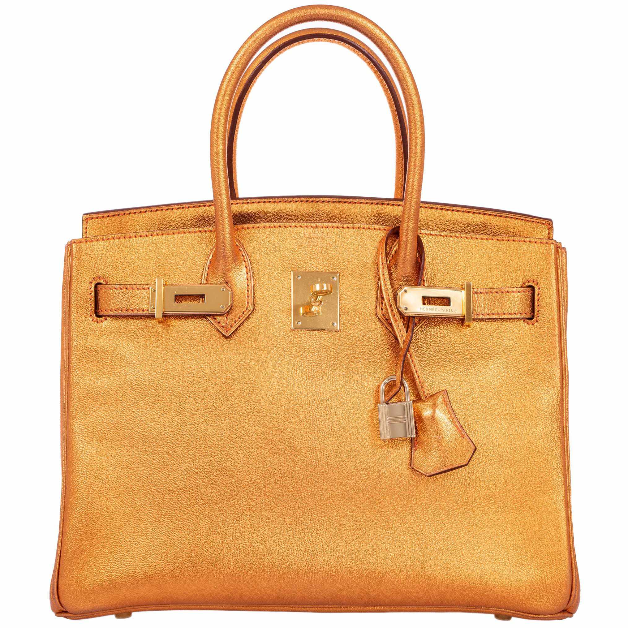 Hermès Birkin 30 Metallic Bronze Chevre Gold Hardware - Limited Edition