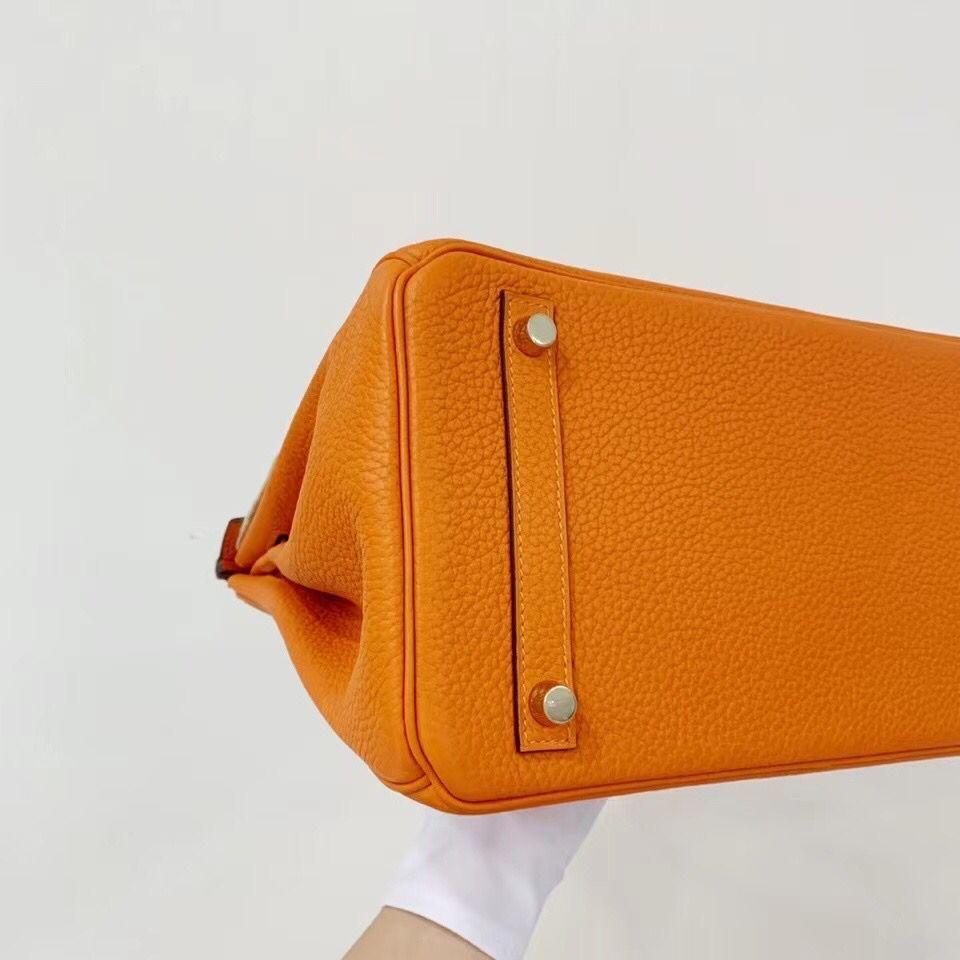 Hermès Birkin 30 Orange Togo with Gold Hardware - 2012, P Square