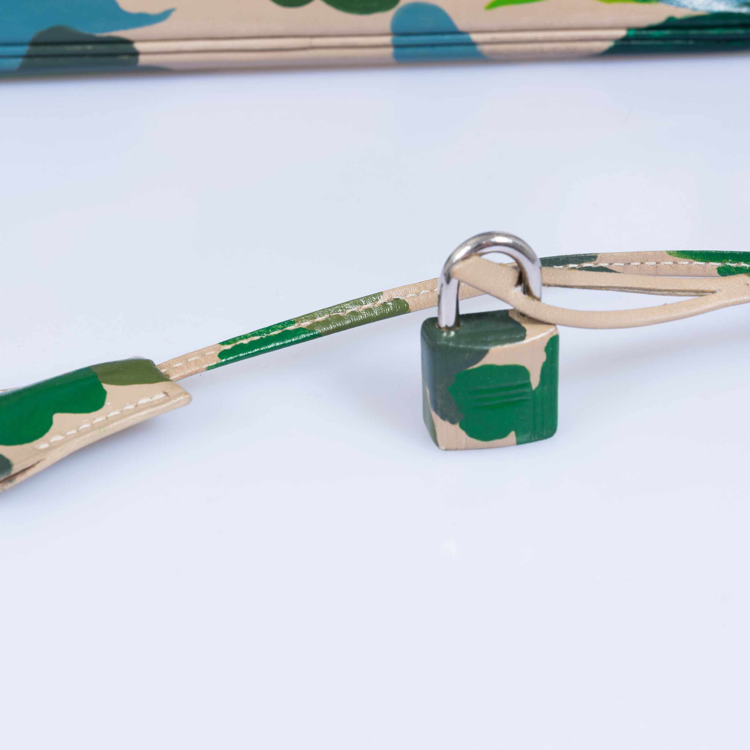 Hermès Birkin 30 Parchment Box Camouflage Palladium Hardware * JaneFinds Custom Shop
