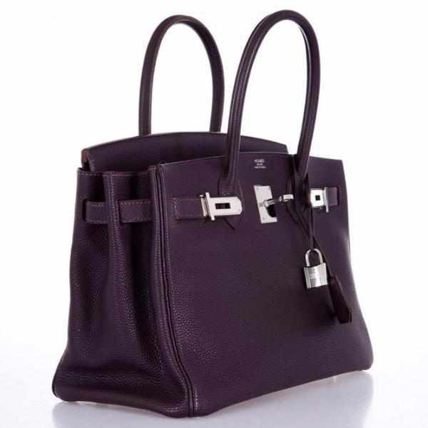 Hermès Birkin 30 Raisin Palladium Hardware