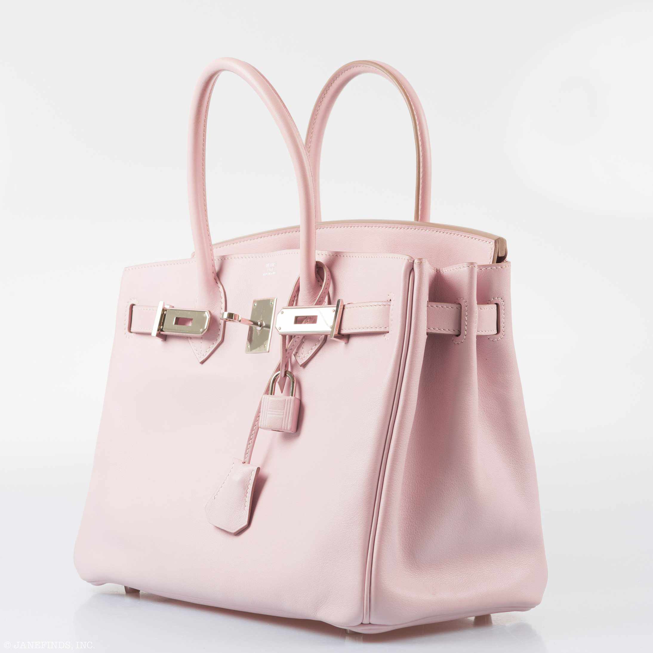 Hermès Birkin 30 Rose Dragee Swift Palladium Hardware