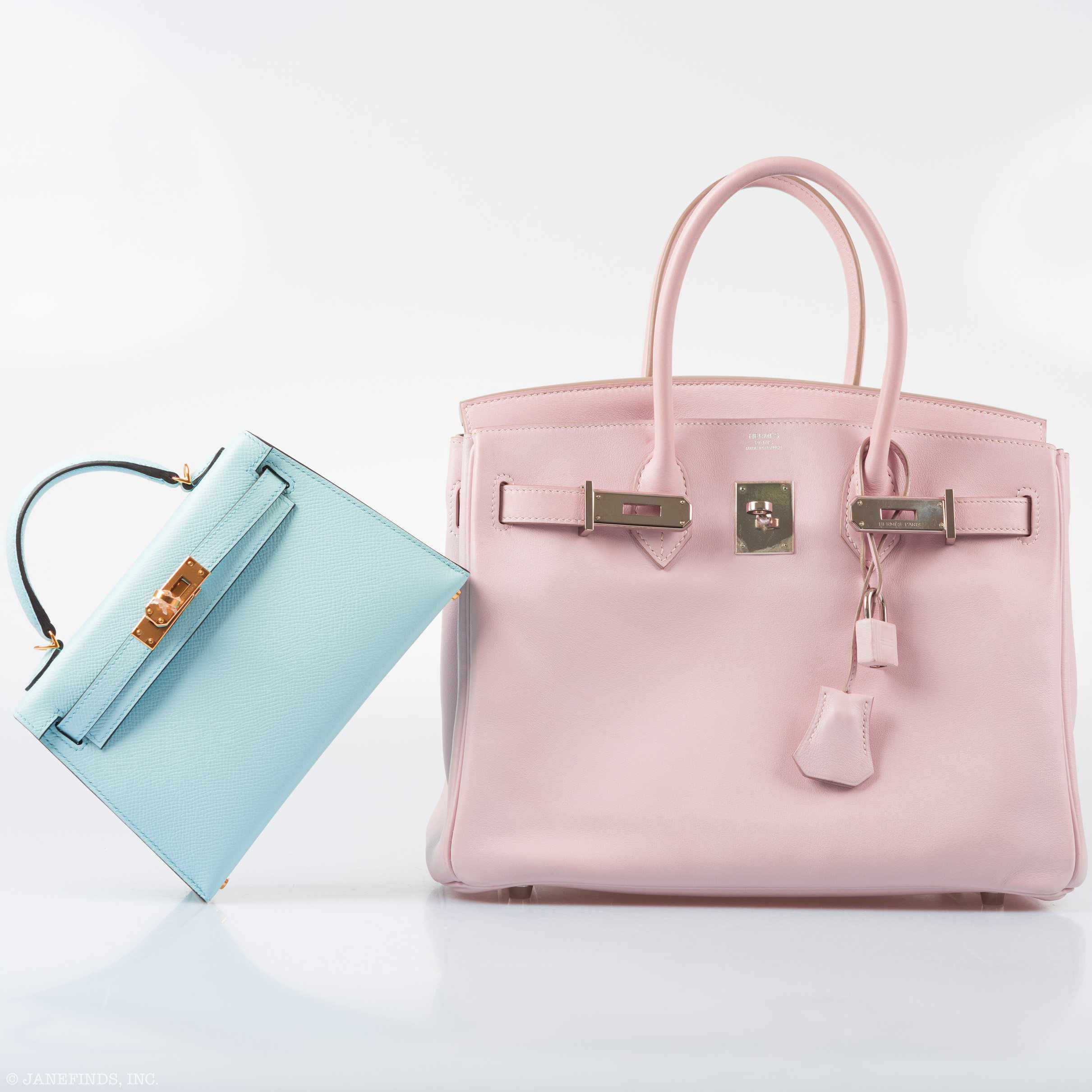 Hermès Birkin 30 Rose Dragee Swift Palladium Hardware