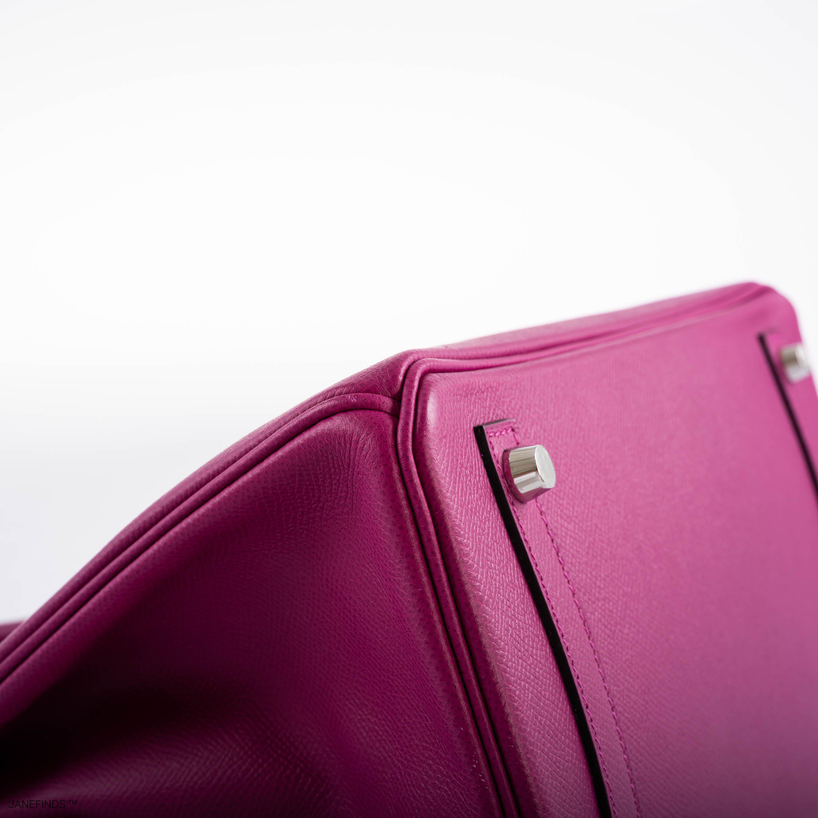 Hermès Birkin 30 Rose Pourpre Epsom with Palladium Hardware - 2018, C