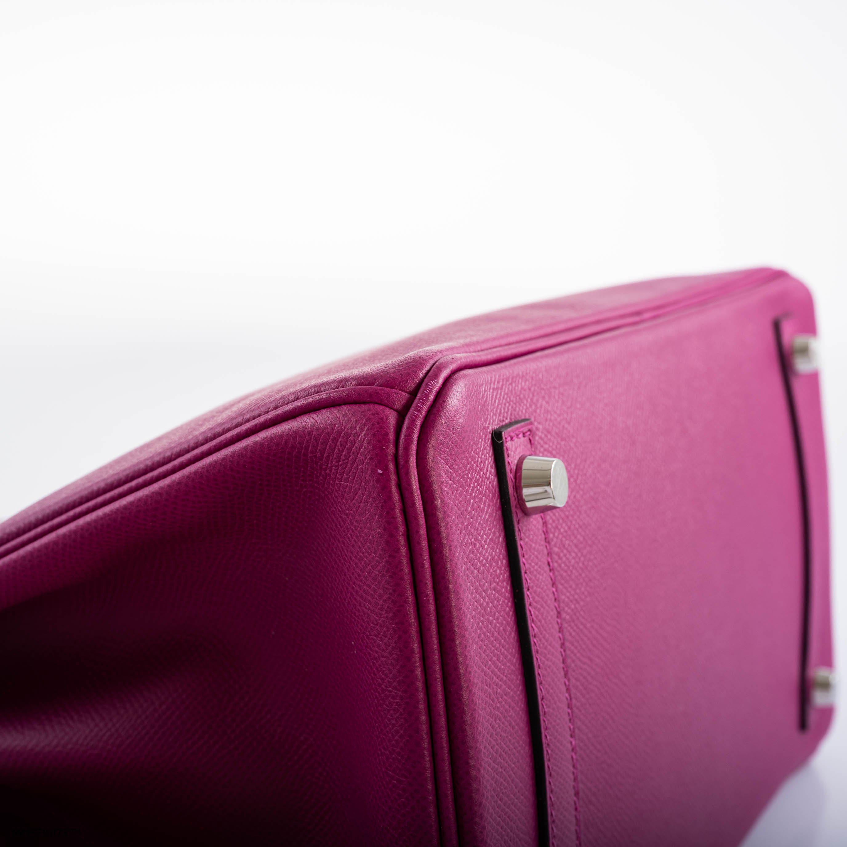 Hermès Birkin 30 Rose Pourpre Epsom with Palladium Hardware - 2018, C