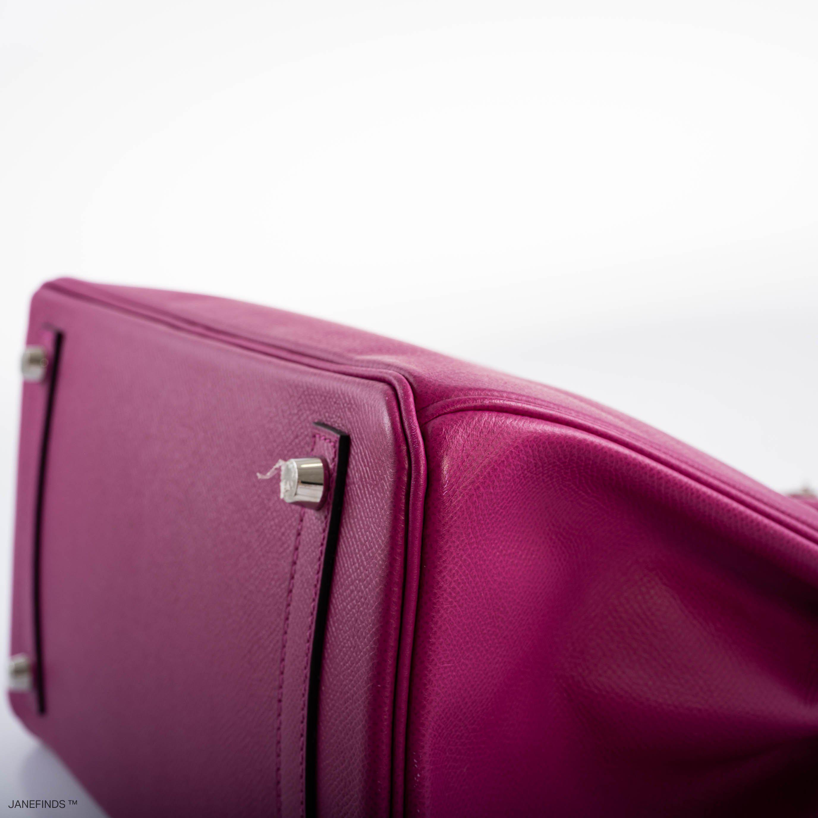 Hermès Birkin 30 Rose Pourpre Epsom with Palladium Hardware - 2018, C