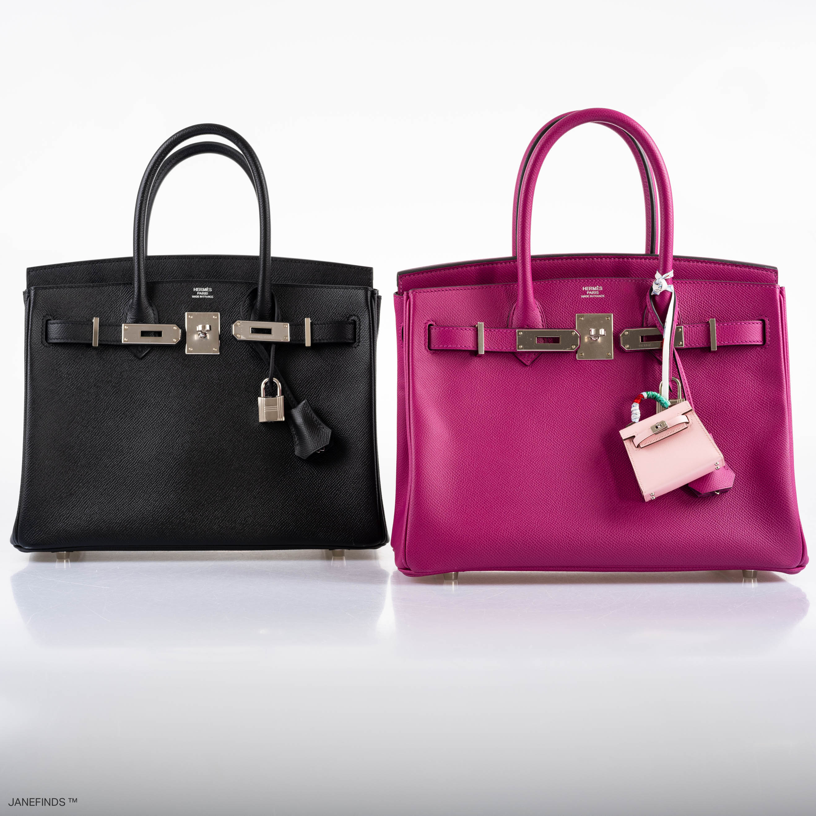 Hermès Birkin 30 Rose Pourpre Epsom with Palladium Hardware - 2018, C