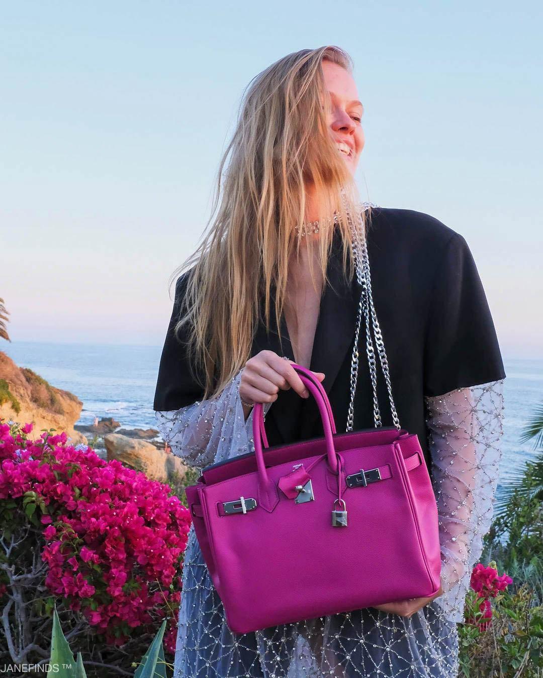 Hermès Birkin 30 Rose Pourpre Epsom with Palladium Hardware - 2018, C