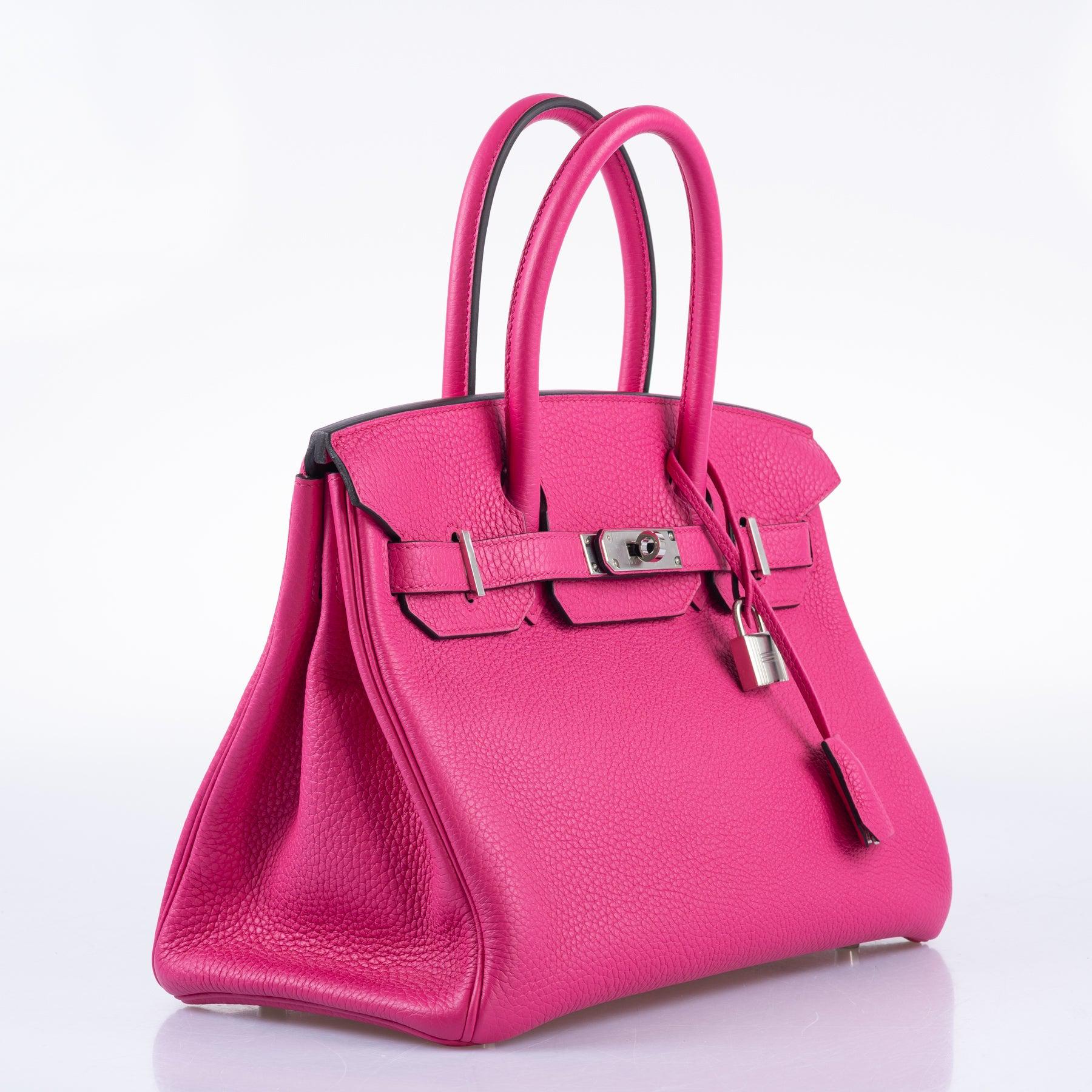 Hermès Birkin 30 Rose Shocking Togo Palladium Hardware