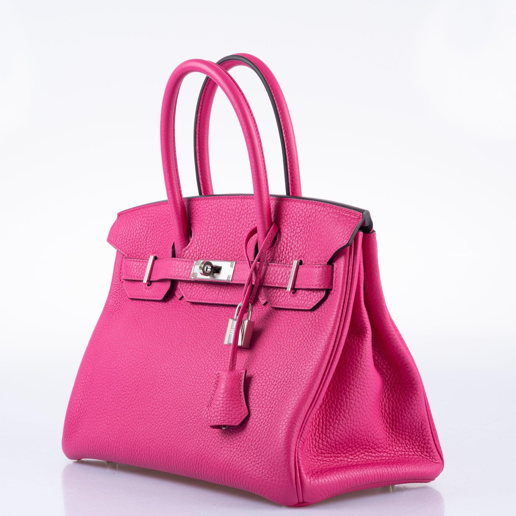 Hermès Birkin 30 Rose Shocking Togo Palladium Hardware