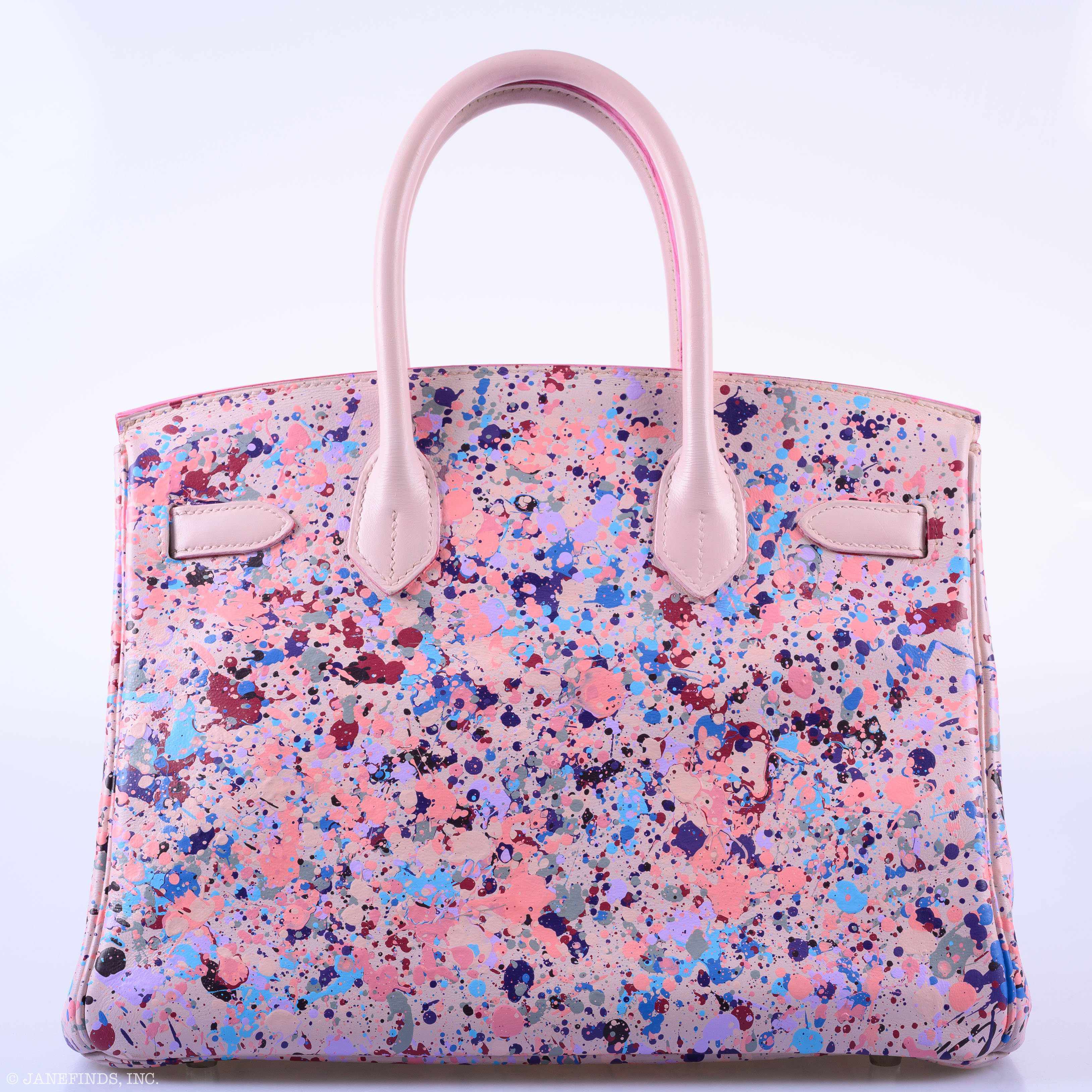 Hermès Birkin 30 "Rosé Spray" Rose Dragée Swift Palladium Hardware * JaneFinds Custom Shop