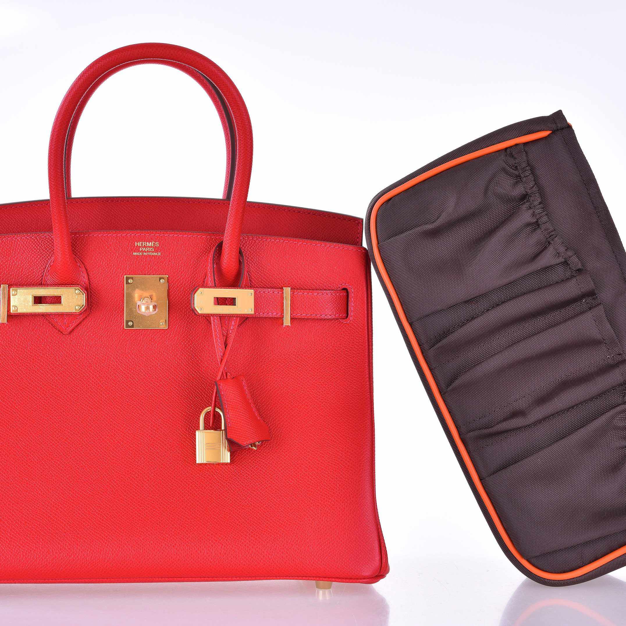 Hermès Birkin 30 Rouge Casaque Epsom Gold Hardware