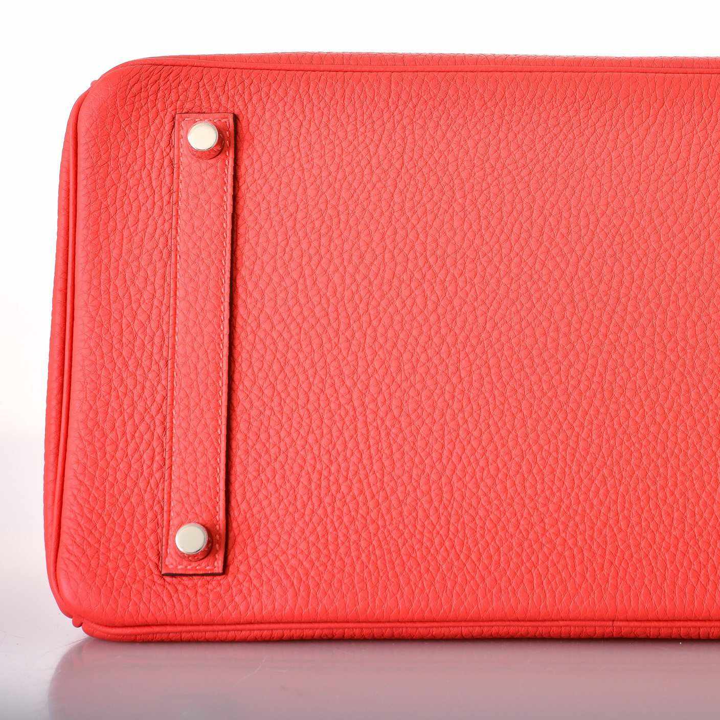 Hermès Birkin 30 Rouge Pivoine Clemence Palladium Hardware