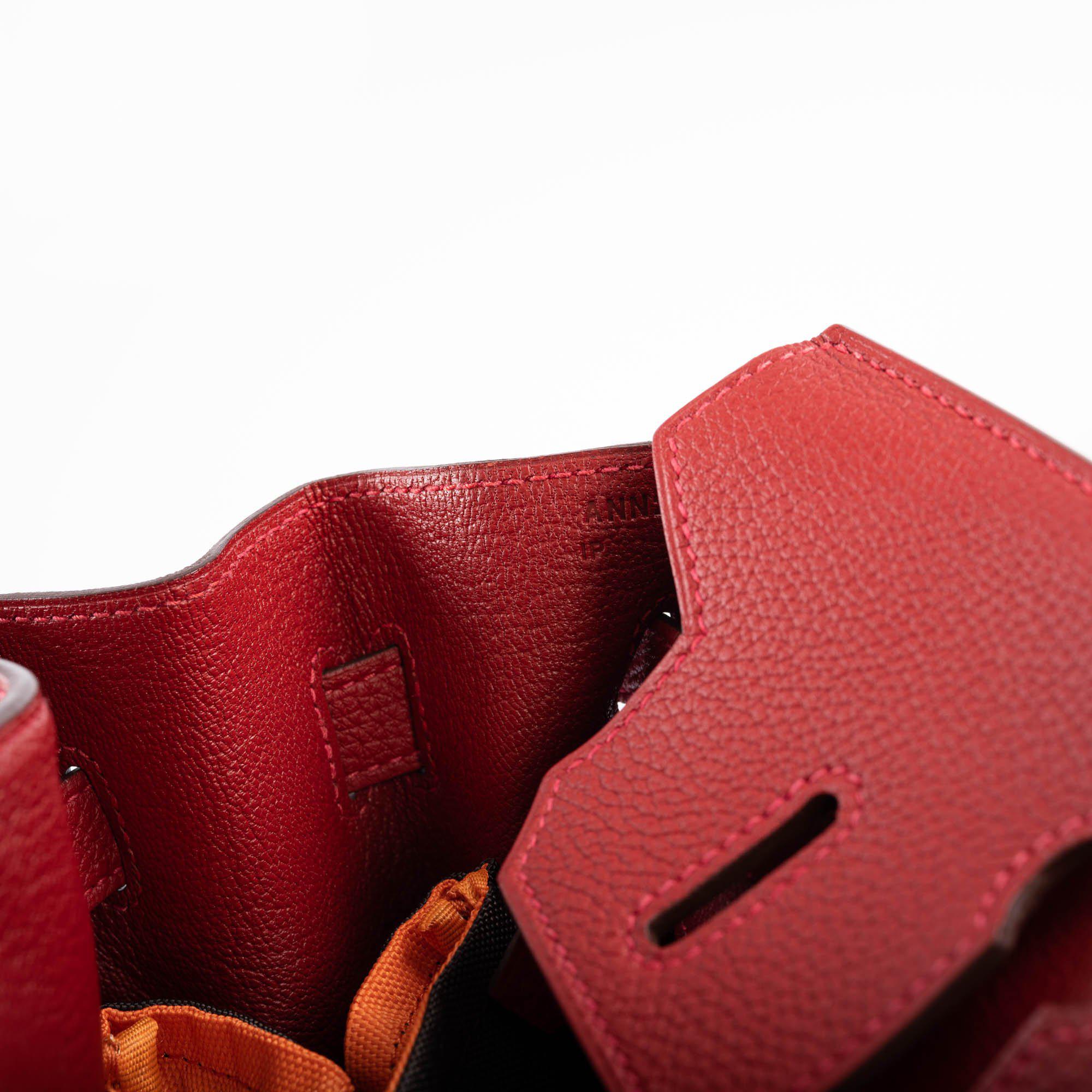 Hermès Birkin 30 Rouge Vif Togo Gold Hardware - 2017, A