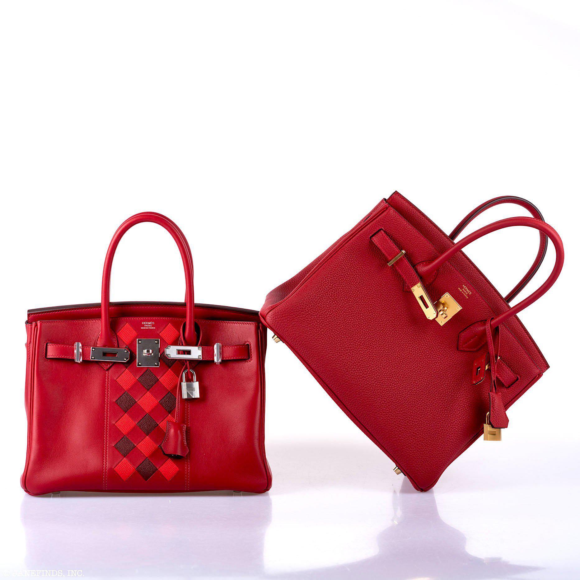Hermès Birkin 30 Rouge Vif Togo Gold Hardware - 2020, Y
