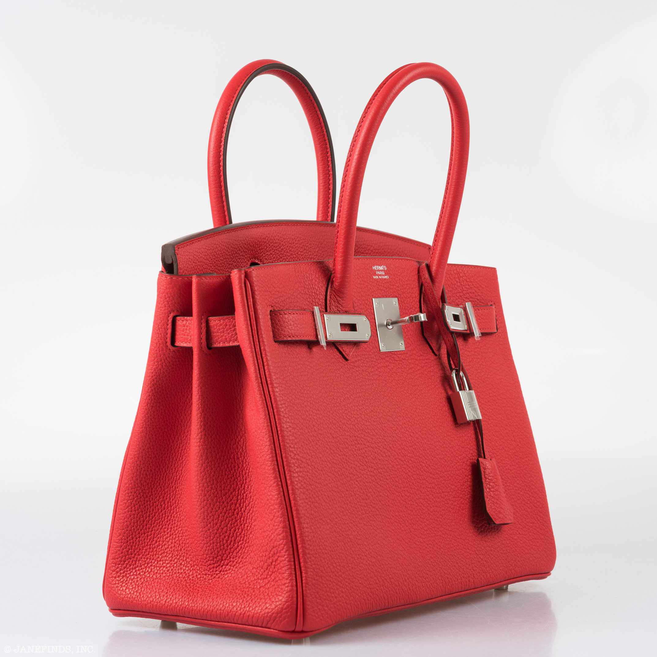 Hermès Birkin 30 Rouge de Coeur Togo Palladium Hardware