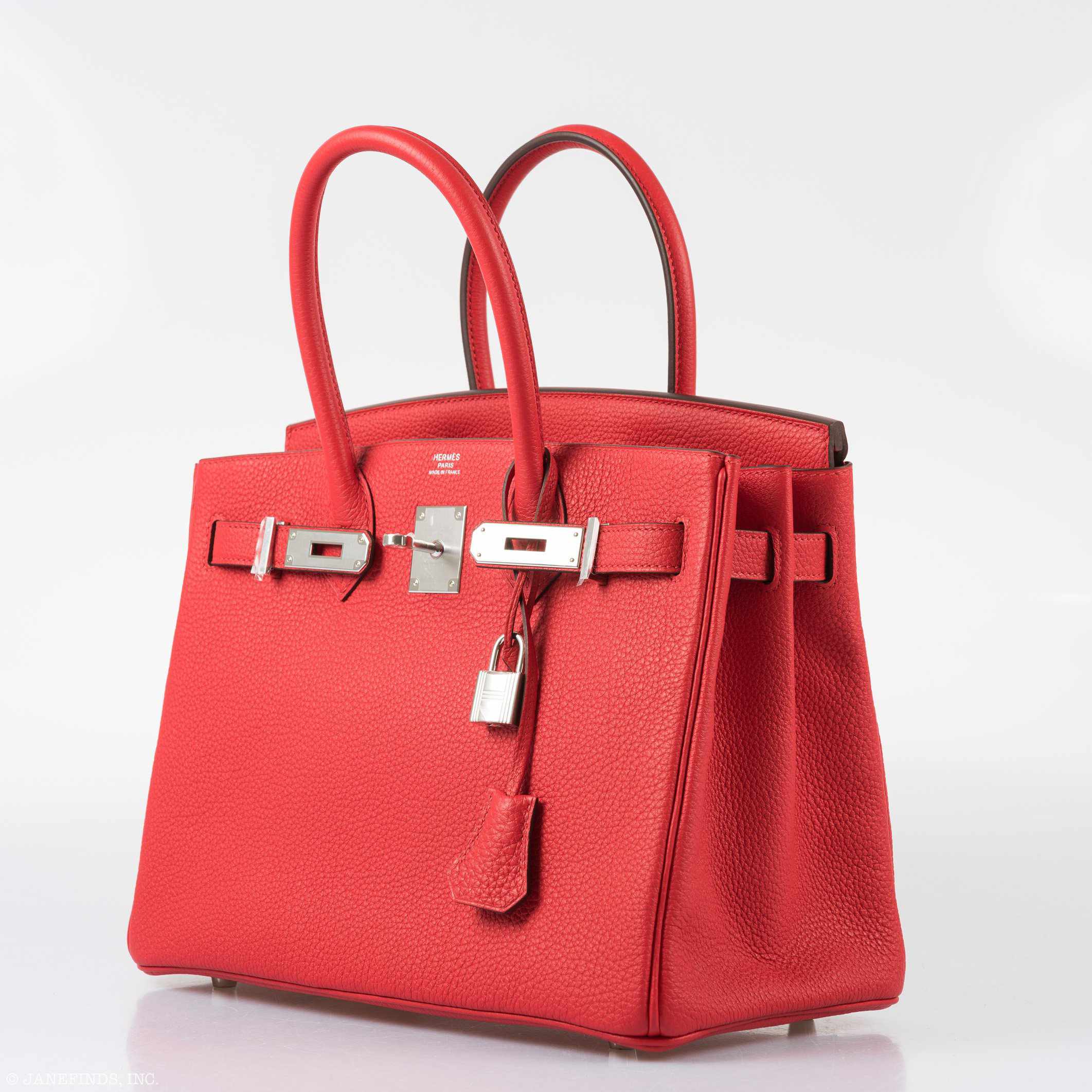 Hermès Birkin 30 Rouge de Coeur Togo Palladium Hardware