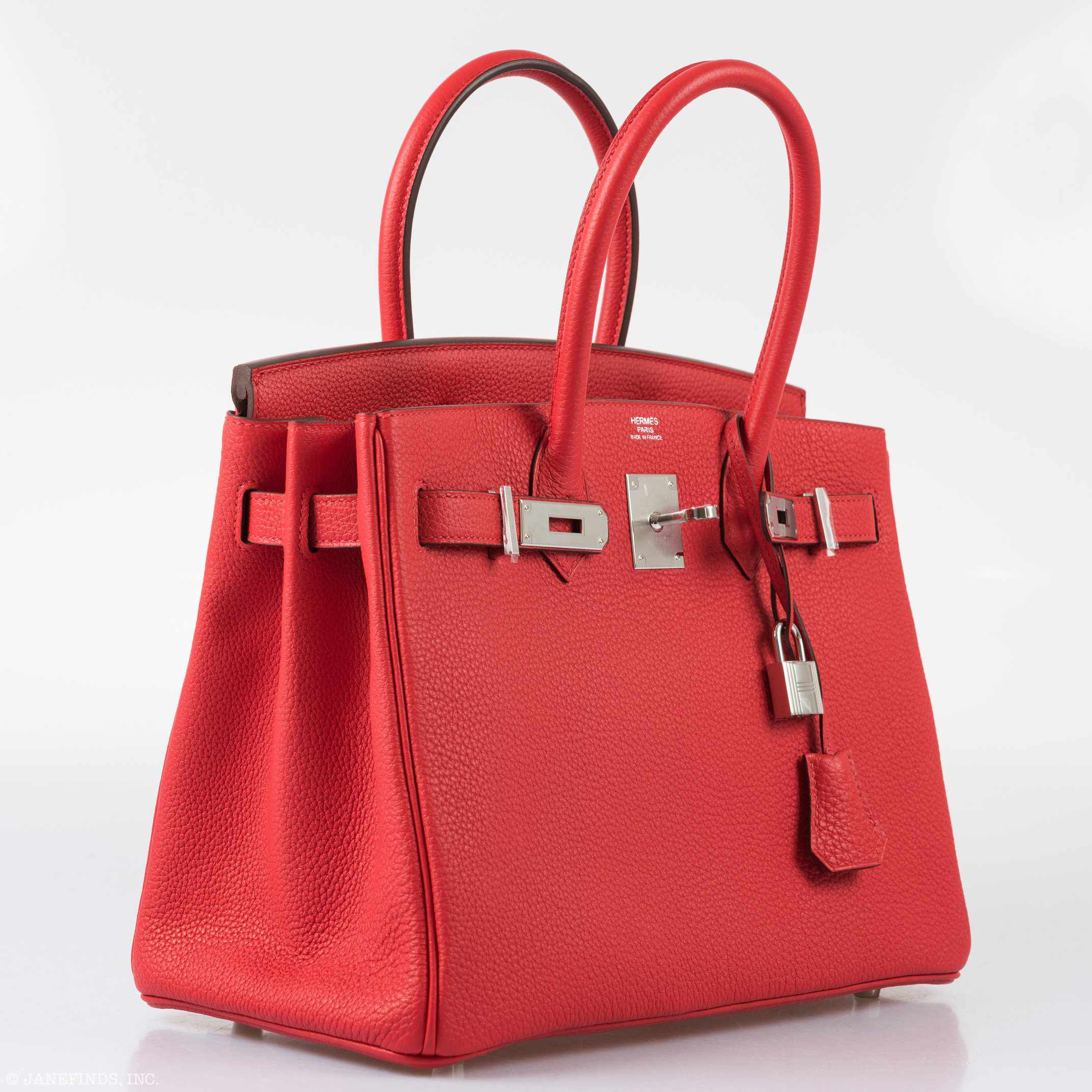 Hermès Birkin 30 Rouge de Coeur Togo Palladium Hardware