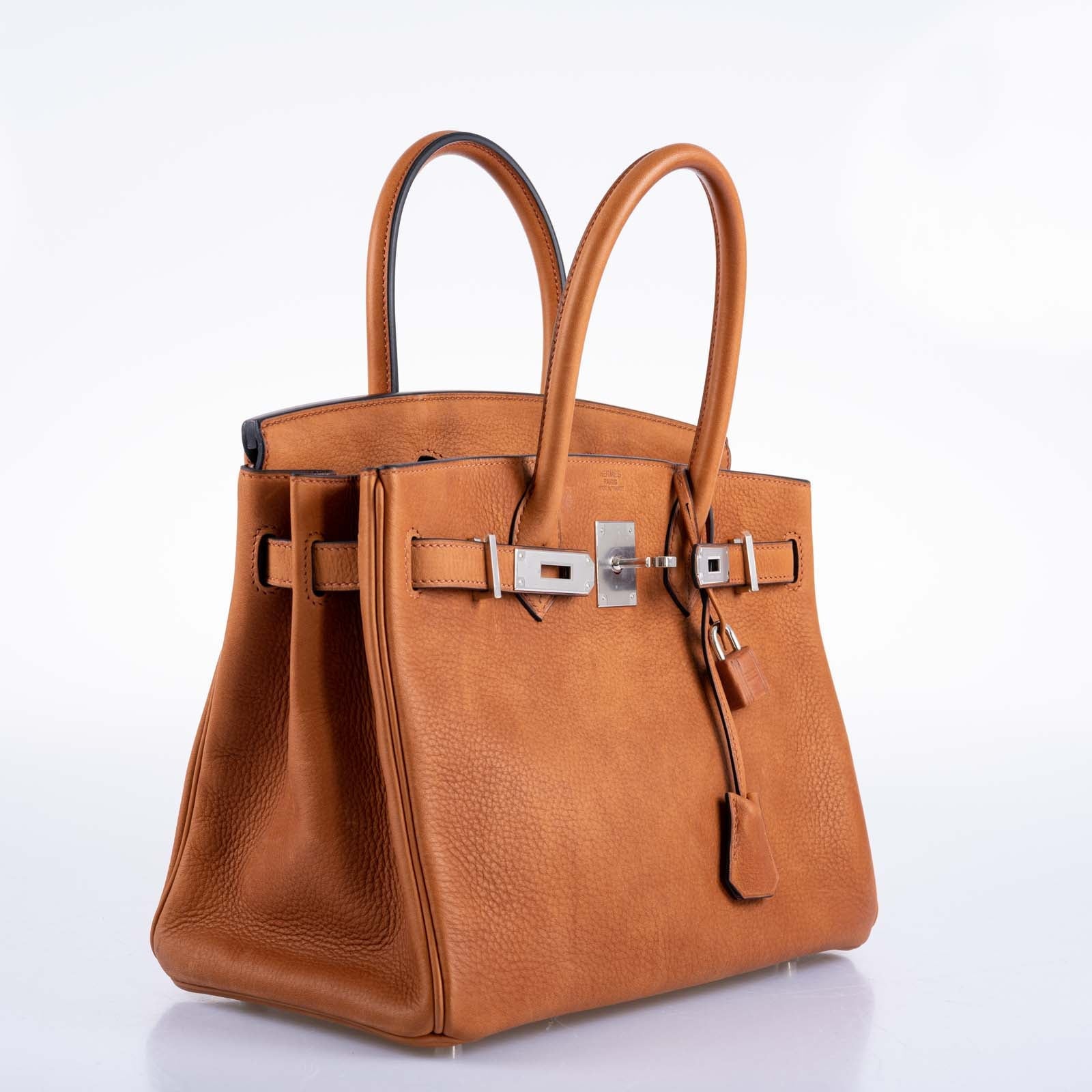 Hermès Birkin 30 Saddle Taurillon Palladium Hardware