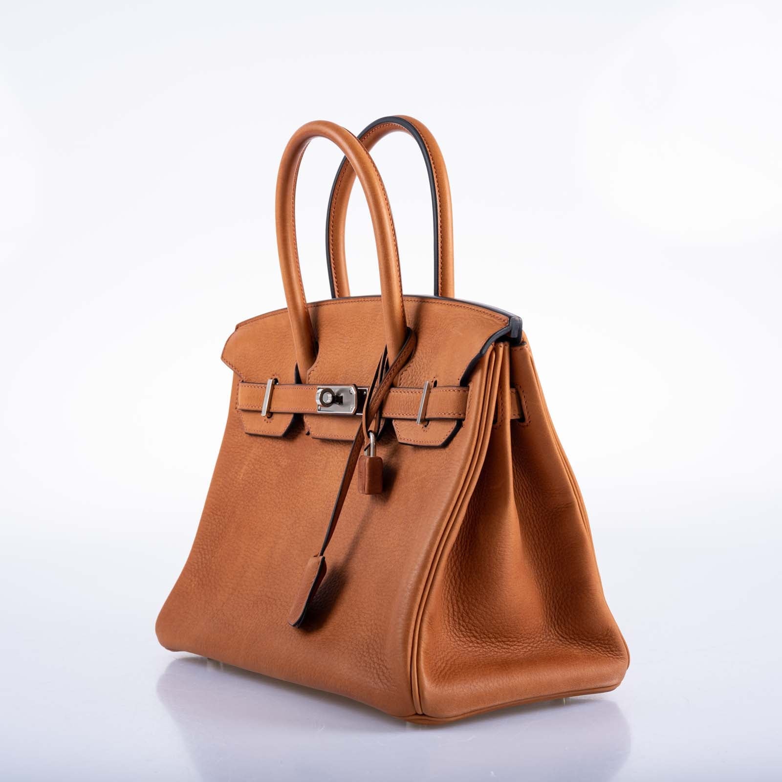 Hermès Birkin 30 Saddle Taurillon Palladium Hardware